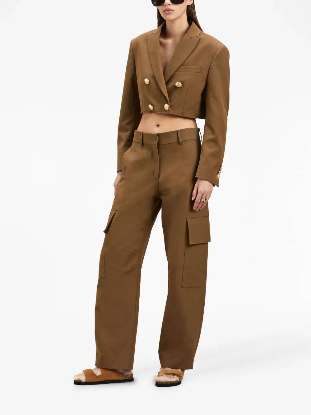 Palm Angels o1y1125 Blazer in Brown Size S / US 4 / IT 40 - 6 Thumbnail