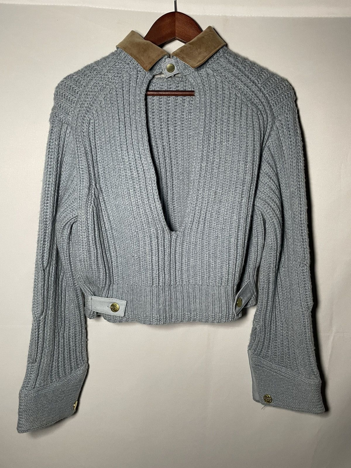 【00070023】SACAI×Carhartt WIP Knit Sacai x Carhartt WIP Knit Detroit Pullover Light Blue Men's