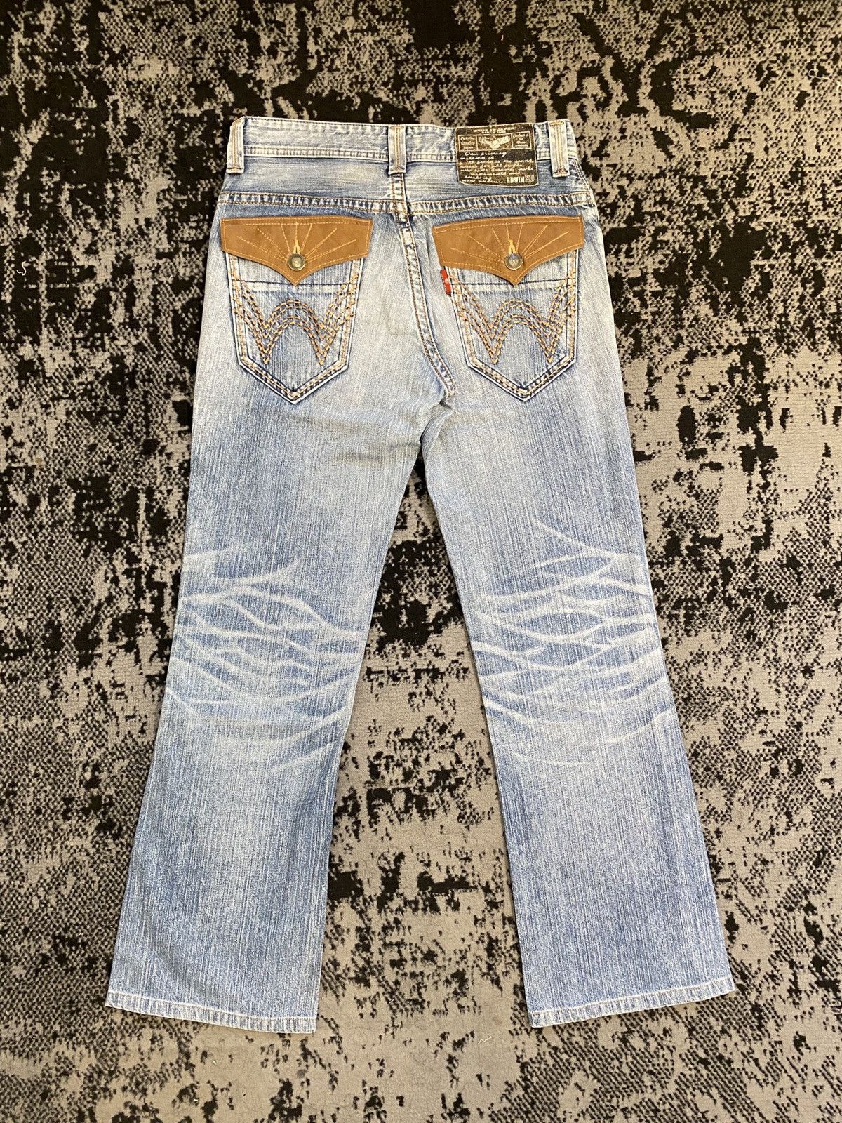 Edwin Edwin XV Flare Japan Washed Denim Vintage Size US 30 / EU 46 - 2 Thumbnail