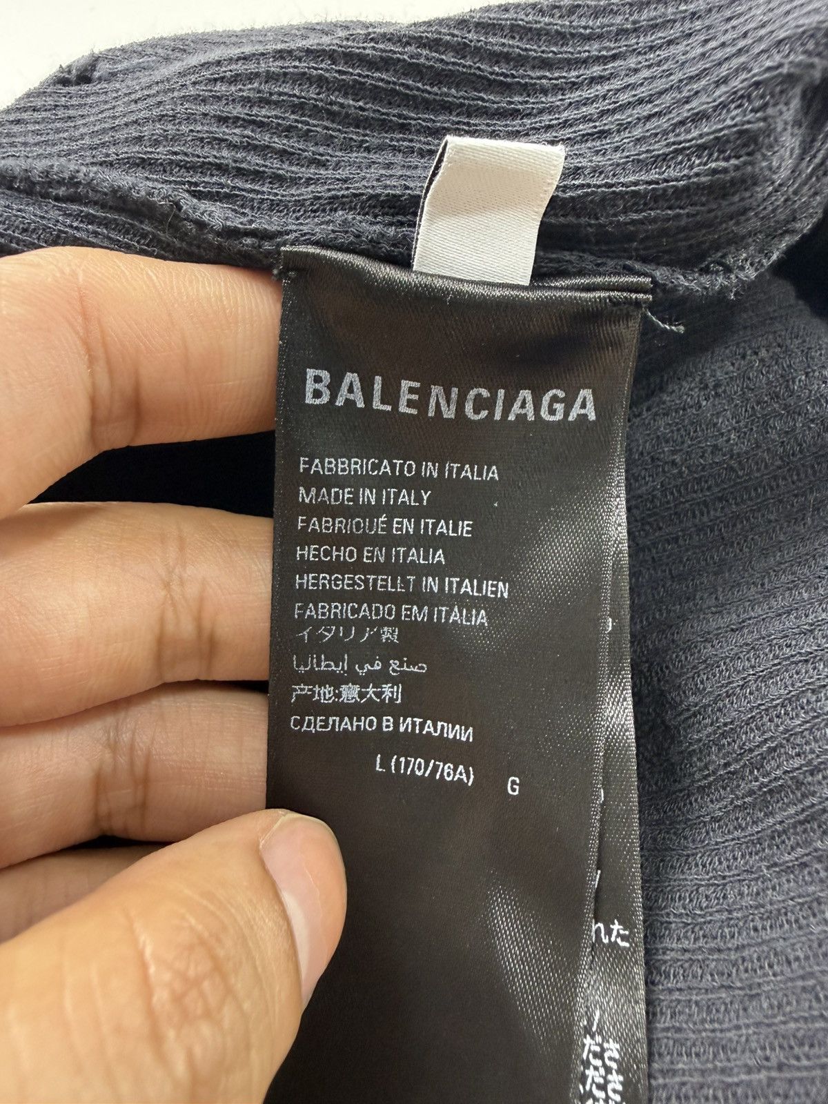 Balenciaga Balenciaga Bleached Cotton Rib Knit Pants Size US 33 - 16 Thumbnail