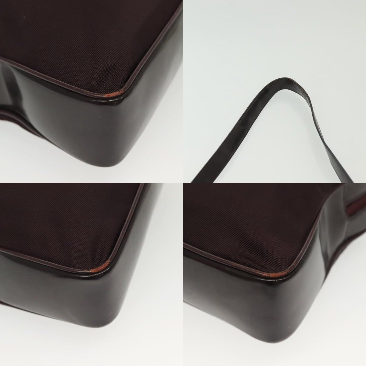 Gucci GUCCI Bamboo Hand Bag Nylon Black Silver 000 000 Size ONE SIZE - 10 Thumbnail