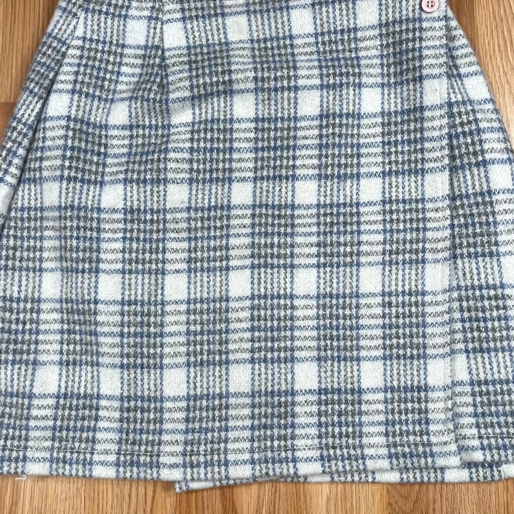 Vintage VINTAGE Soft Options Skirt Womens M Medium Wool Blend Plaid Pencil Above Knee Length Size 32" / US 10 / IT 46 - 2 Thumbnail