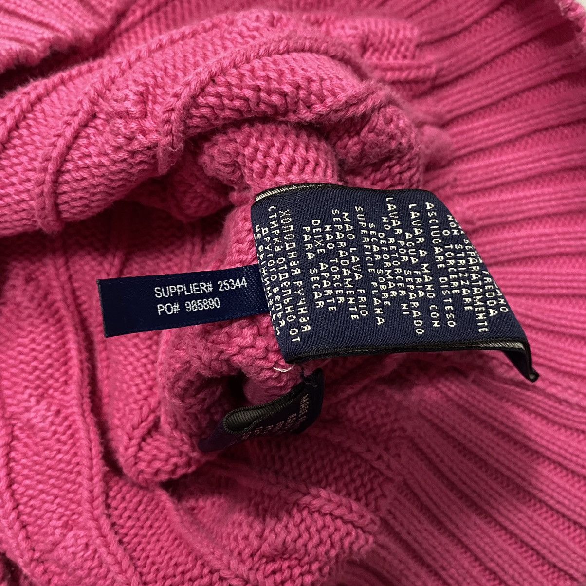 Polo Ralph Lauren × Vintage Polo Ralph Lauren Sport Cable Knit Sweater M Pink Size M / US 6-8 / IT 42-44 - 8 Thumbnail