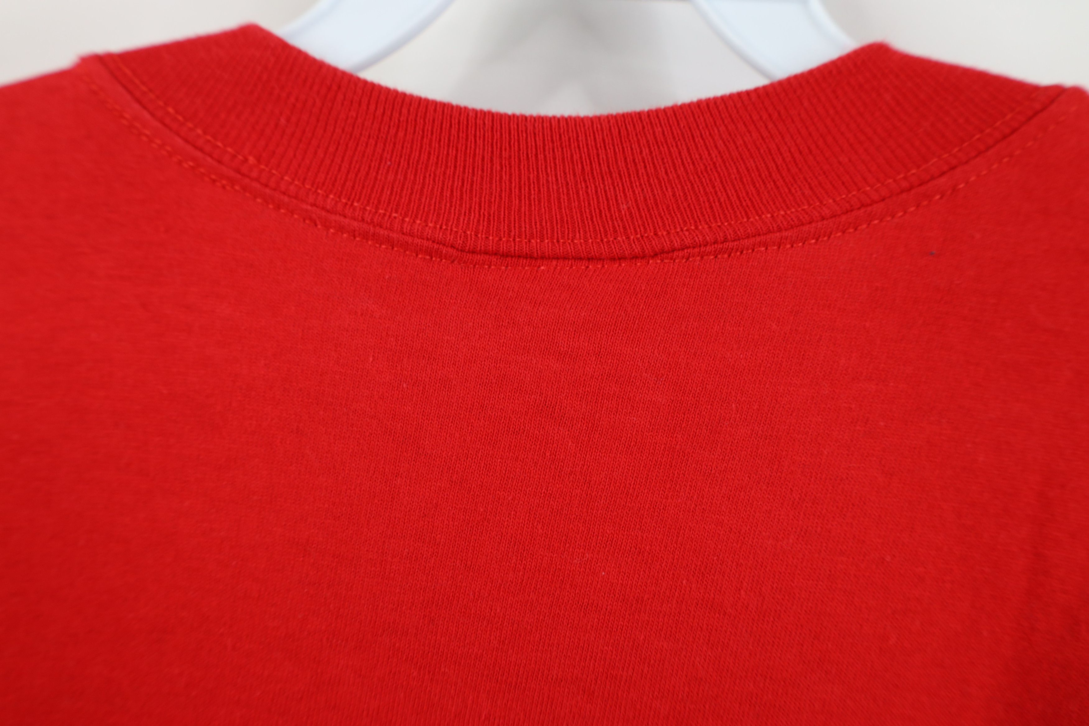 Vintage Vintage 90s Red Wings Hockey Short Sleeve T-Shirt Red USA Size US XL / EU 56 / 4 - 11 Thumbnail