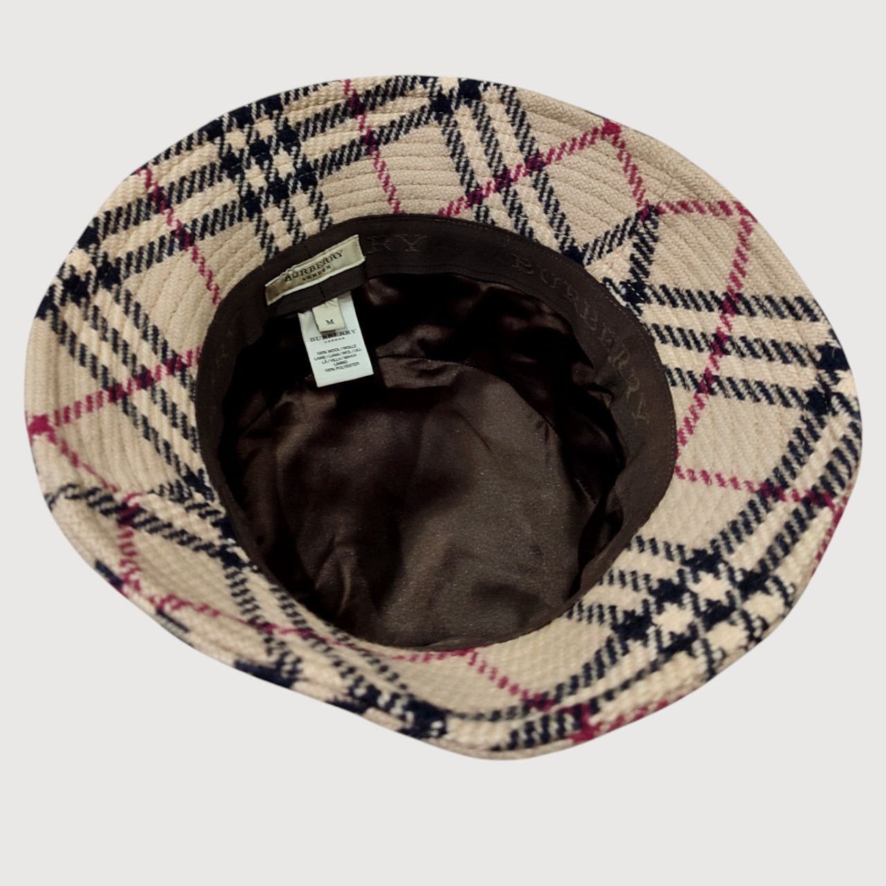 Burberry × Vintage Vintage Burberry wool bucket hat Size ONE SIZE - 4 Thumbnail