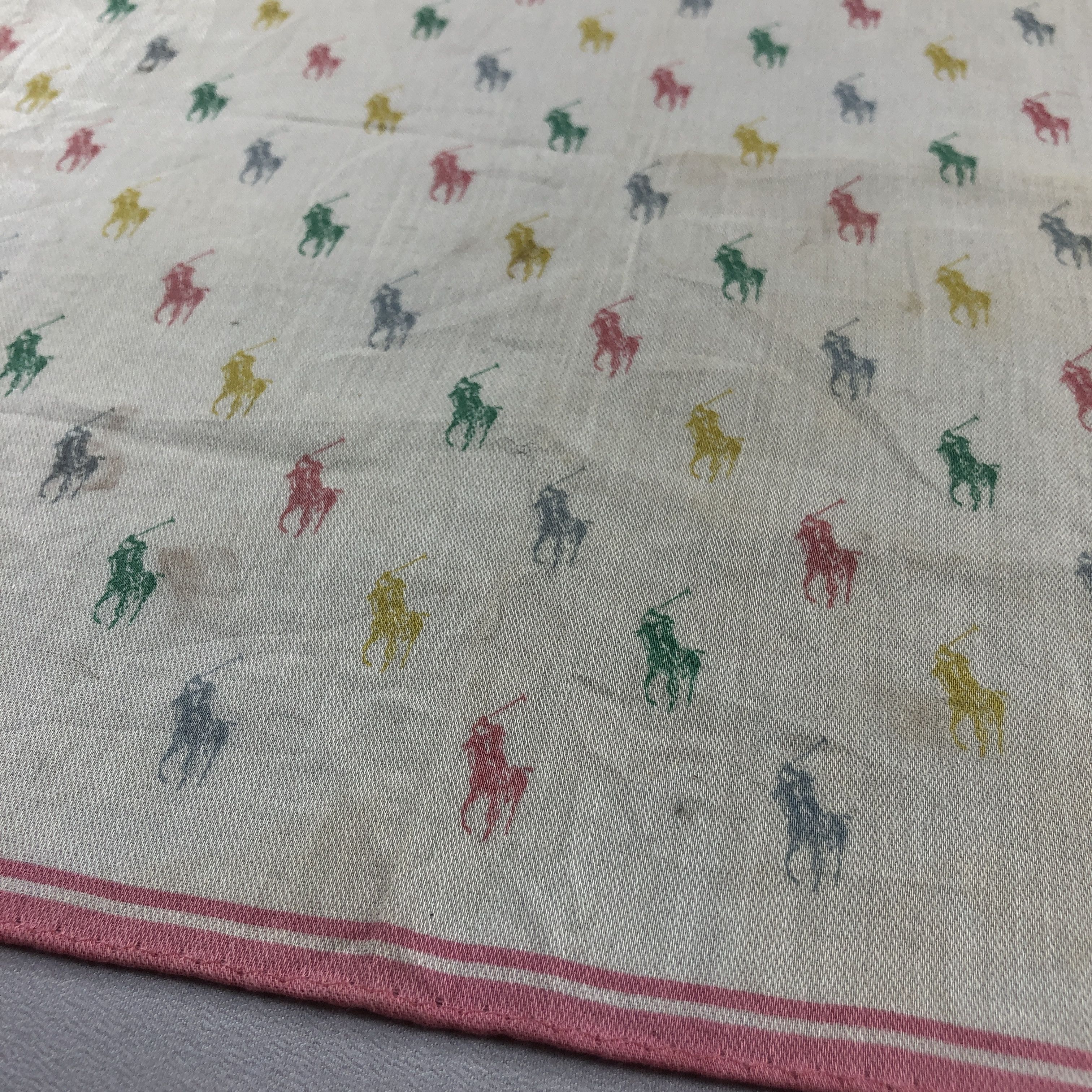 Polo Ralph Lauren × Vintage Polo Ralph Lauren Handkerchief Neckerchief Bandana H2528 Size ONE SIZE - 8 Thumbnail