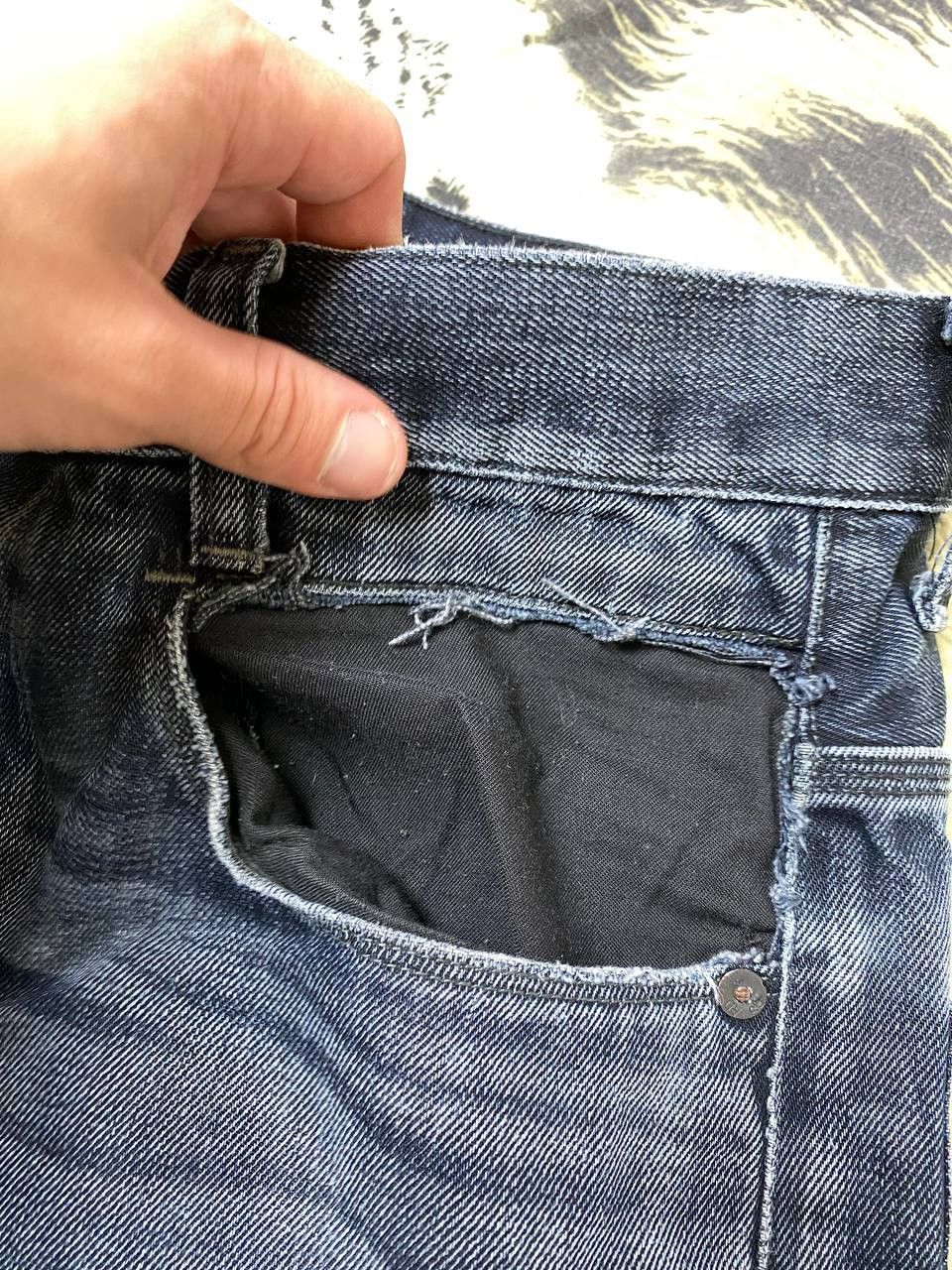 G-Star × Vintage 90s Vintage Faded Mid Wash Jeans Size US 32 / EU 48 - 13 Thumbnail