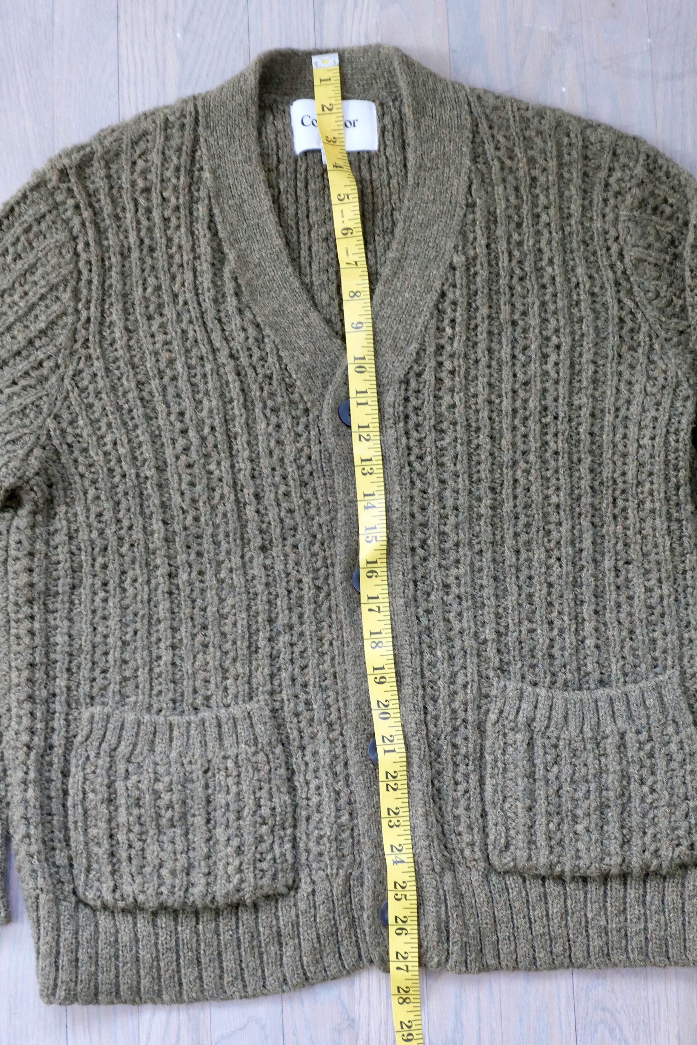 Corridor Corridor Braided Cardigan - Green Size US S / EU 44-46 / 1 - 2 Thumbnail