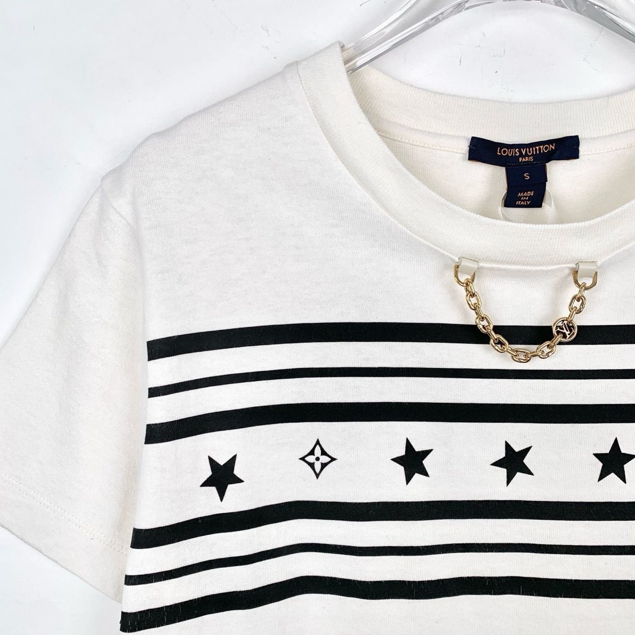 Louis Vuitton Louis Vuitton Starry Series Logo Stripe Print White Cotton S Size US S / EU 44-46 / 1 - 6 Thumbnail