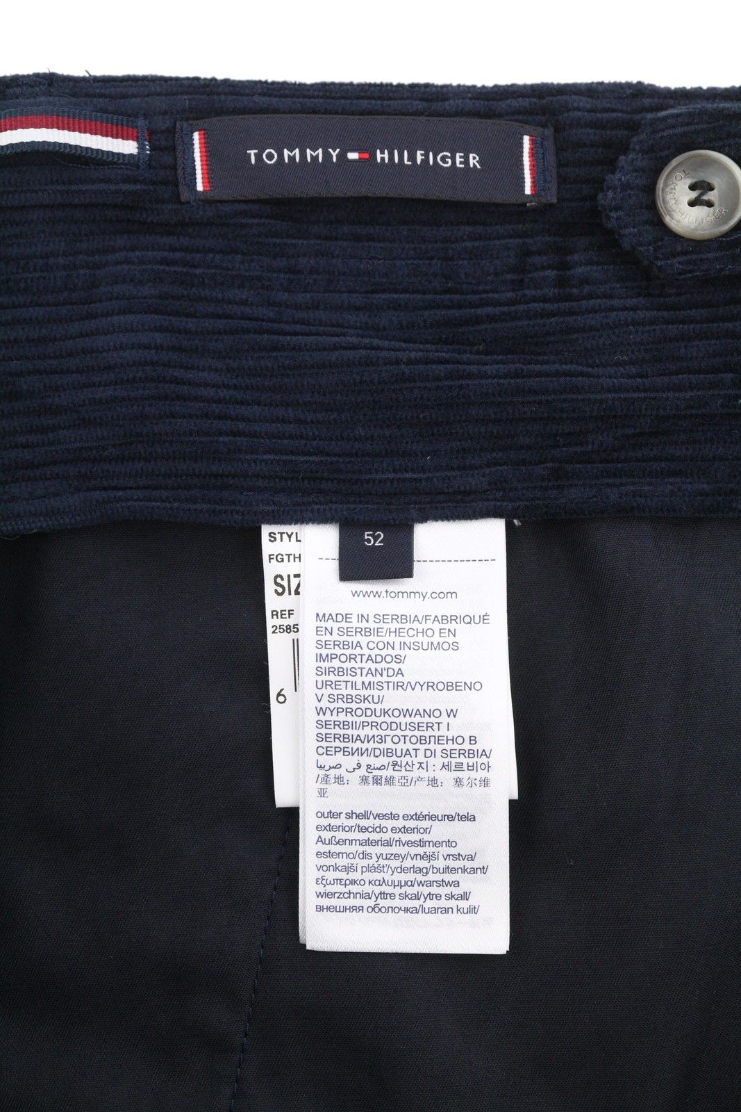 Tommy Hilfiger ROCK VELVET CASHME EU52 Dark Blue Corduroy 87474 Size US 36 / EU 52 - 7 Thumbnail