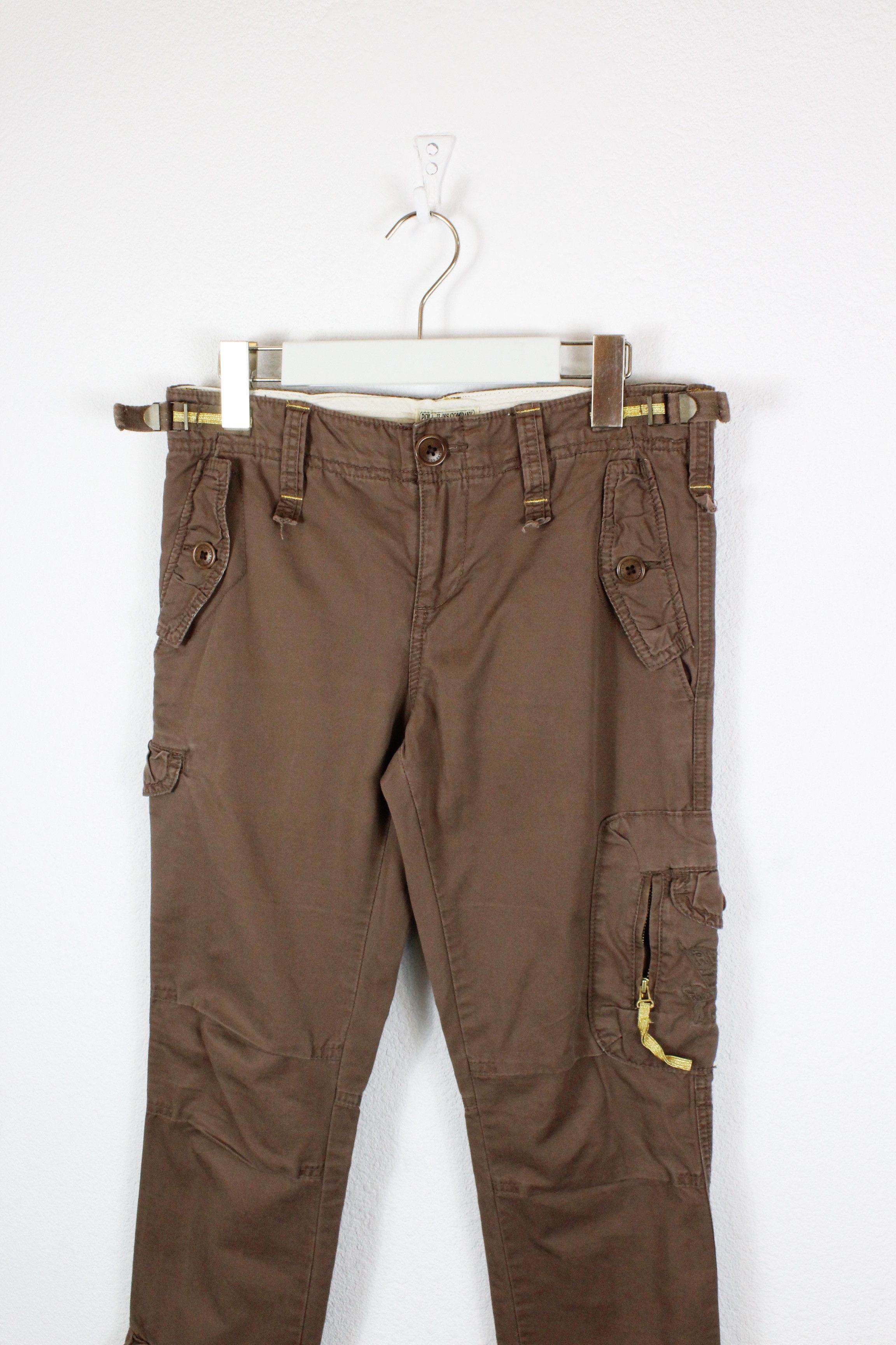 Polo Ralph Lauren × Ralph Lauren Womens Polo Jeans Ralph Lauren Brown Cargo Pants Size 27" / US 4 / IT 40 - 2 Thumbnail
