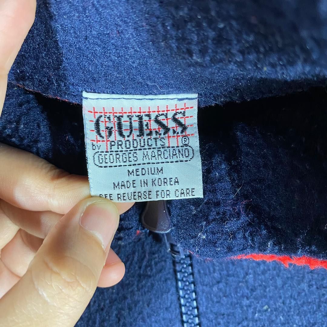 Guess Vintage 90s Guess Polartec Half Zipper Sweatshirt Size US L / EU 52-54 / 3 - 11 Thumbnail