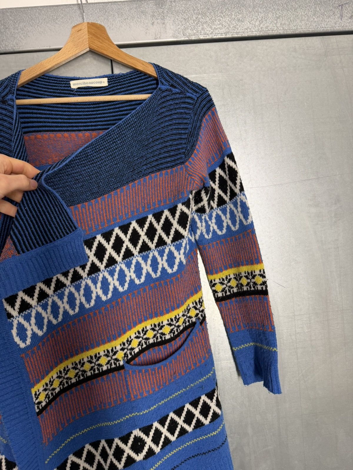 mercibeaucoup Mercibeaucoup by Issey Miyake Color Cable Knitted Cardigan Size M / US 6-8 / IT 42-44 - 7 Thumbnail