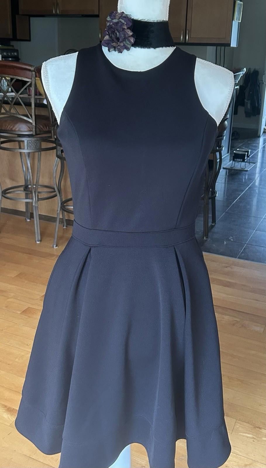 Other Nanette Lepore Lamour black pleated Lined dress size S LBD Size S / US 4 / IT 40 - 1 Thumbnail