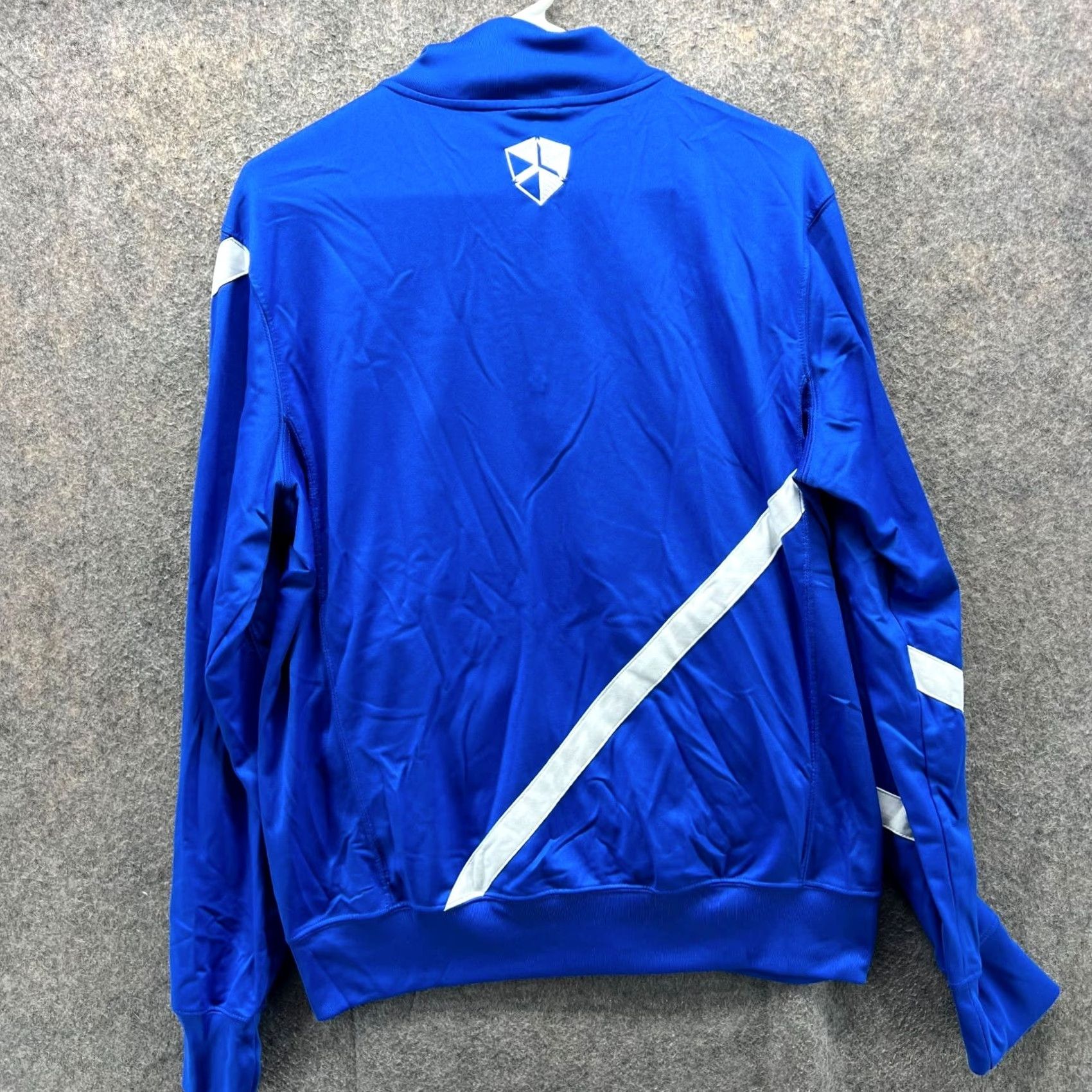 Nike VINTAGE Nike Track Jacket Mens Medium Royal Blue Full Zip Windbreaker Swoosh Dri Fit Vtg Size US M / EU 48-50 / 2 - 2 Thumbnail