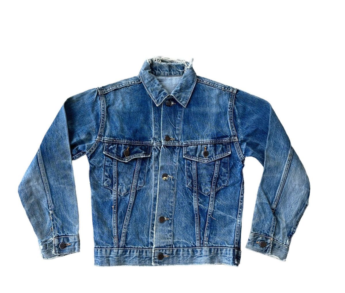 Sears Vintage 70s Sears selvedge rusty wash denim jacket Size US S / EU 44-46 / 1 - 3 Thumbnail