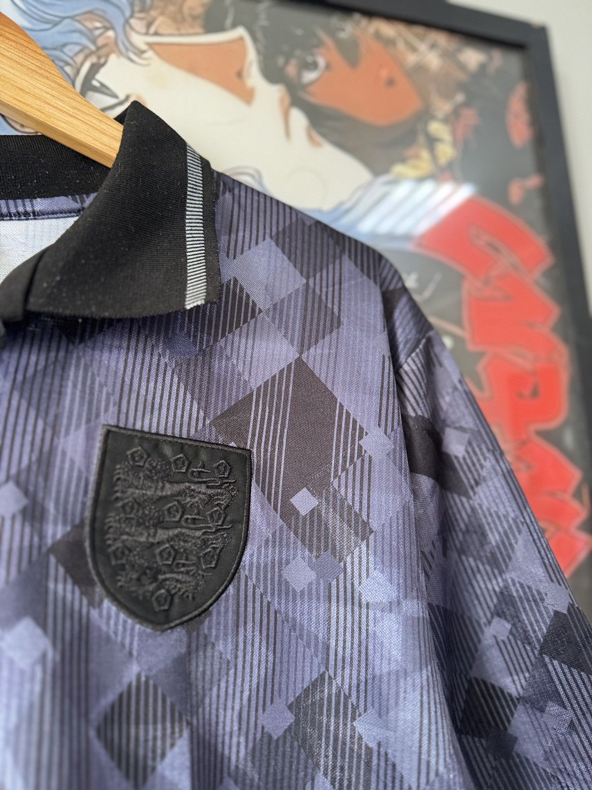 Umbro Vintage 90s 1990 Umbro England Soccer Jersey Polo Shirt Size US XL / EU 56 / 4 - 6 Thumbnail