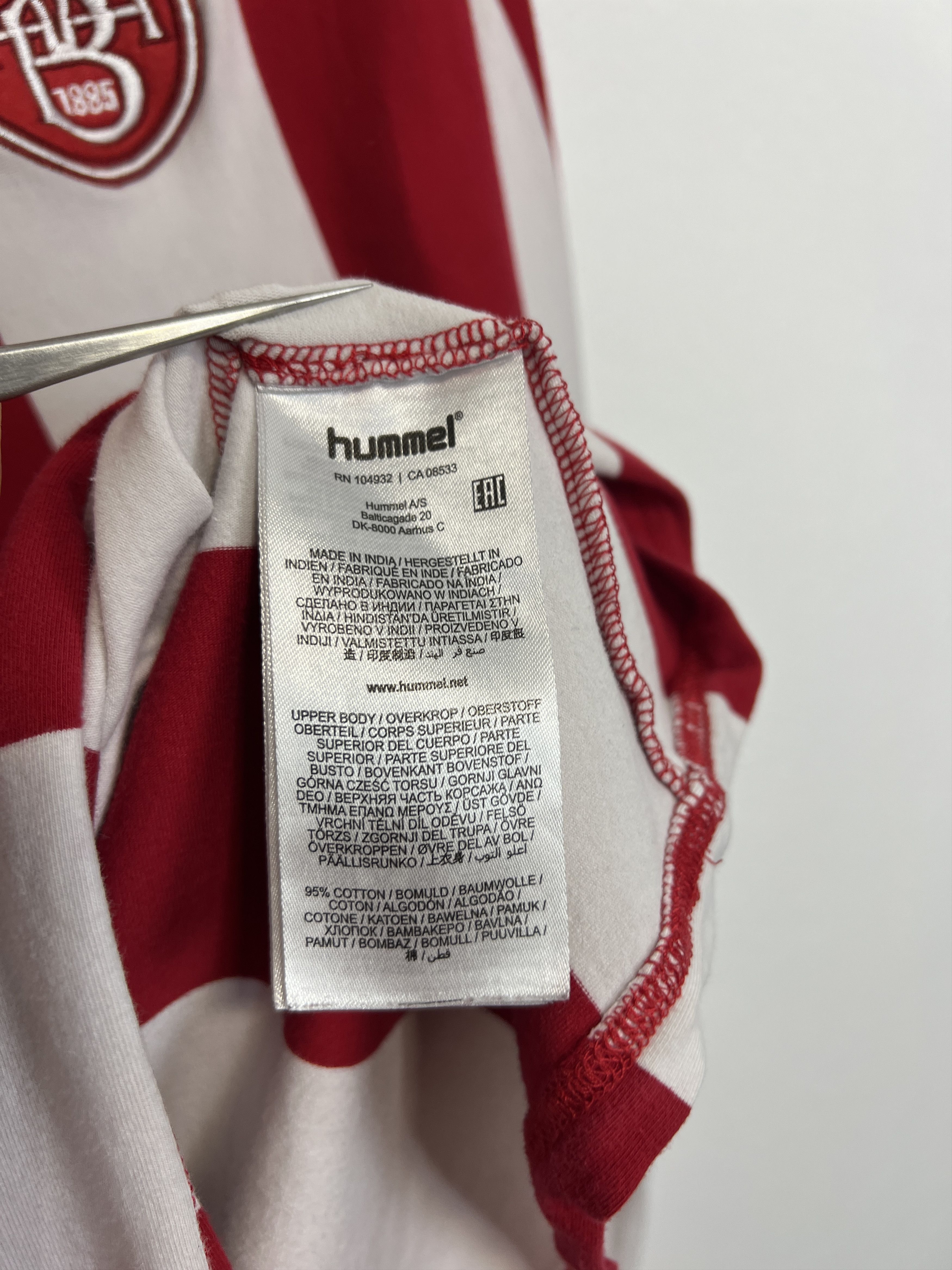Hummel Aalborg BK Football Shirt Soccer Long Sleeve Jersey Trikot Size US M / EU 48-50 / 2 - 8 Thumbnail