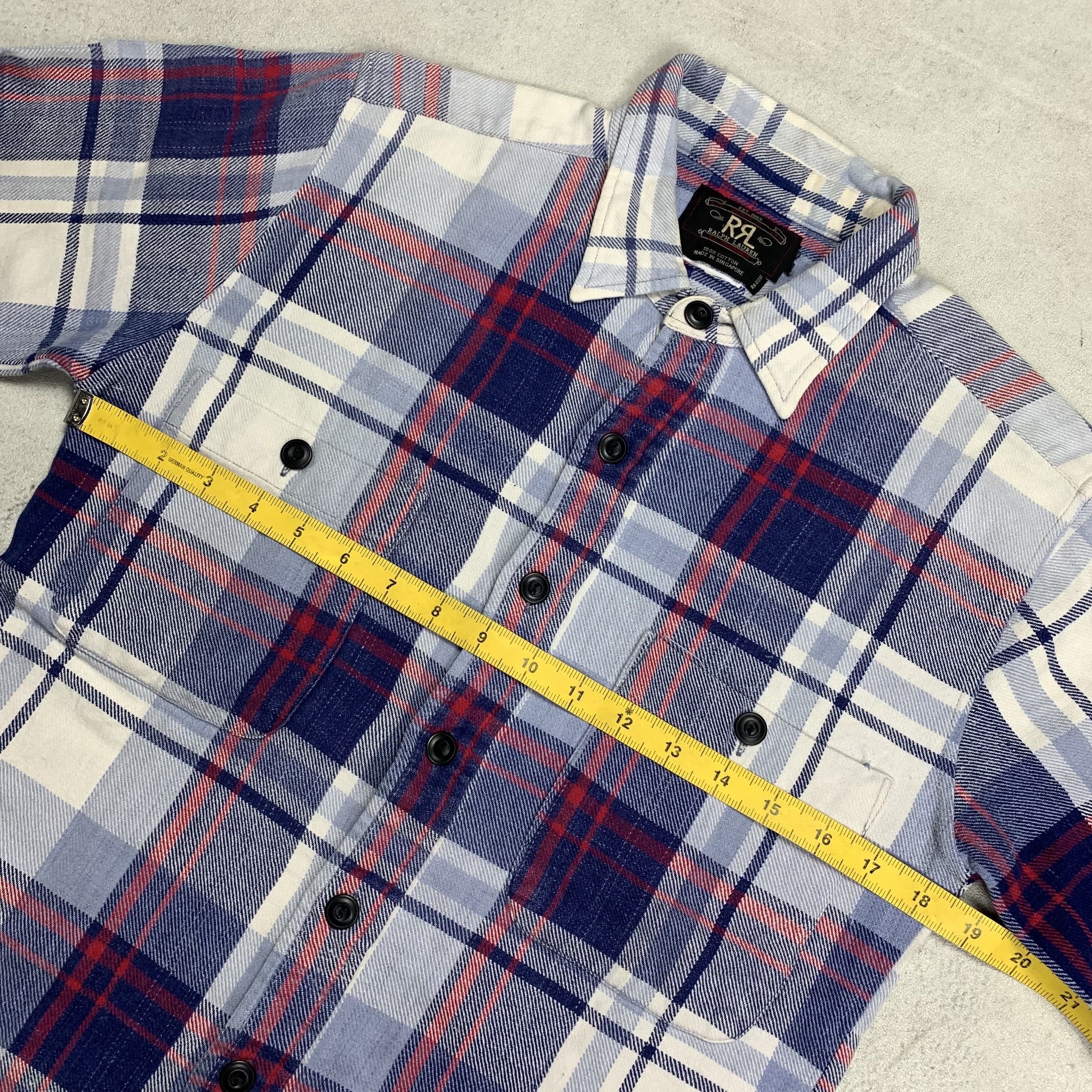 RRL Ralph Lauren RRL Flannel Plaid Button Up Shirt Ralph Lauren Double RL Size US S / EU 44-46 / 1 - 6 Thumbnail