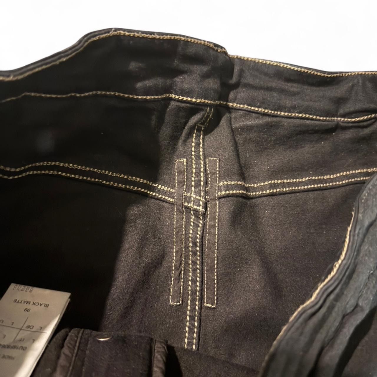 Rick Owens Drkshdw Rick Owens DRKSHDW FW16 “Mastodon” Matte Black Skirted Denim Size US 34 / EU 50 - 3 Thumbnail
