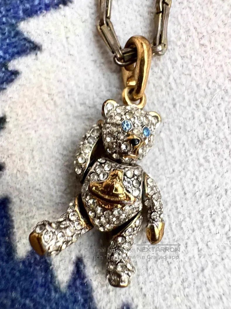 Vivienne Westwood Vivienne Westwood Vintage Diamond-Studded Saturn Bear Neck Size ONE SIZE - 2 Thumbnail