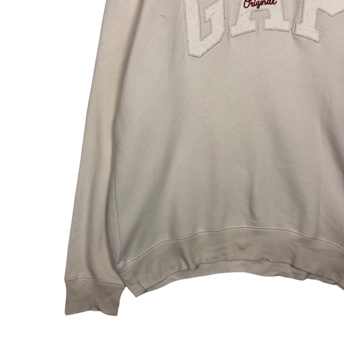Japanese Brand GAP Original Spellout Crewneck Sweatshirt Cream Beige Size US L / EU 52-54 / 3 - 6 Thumbnail
