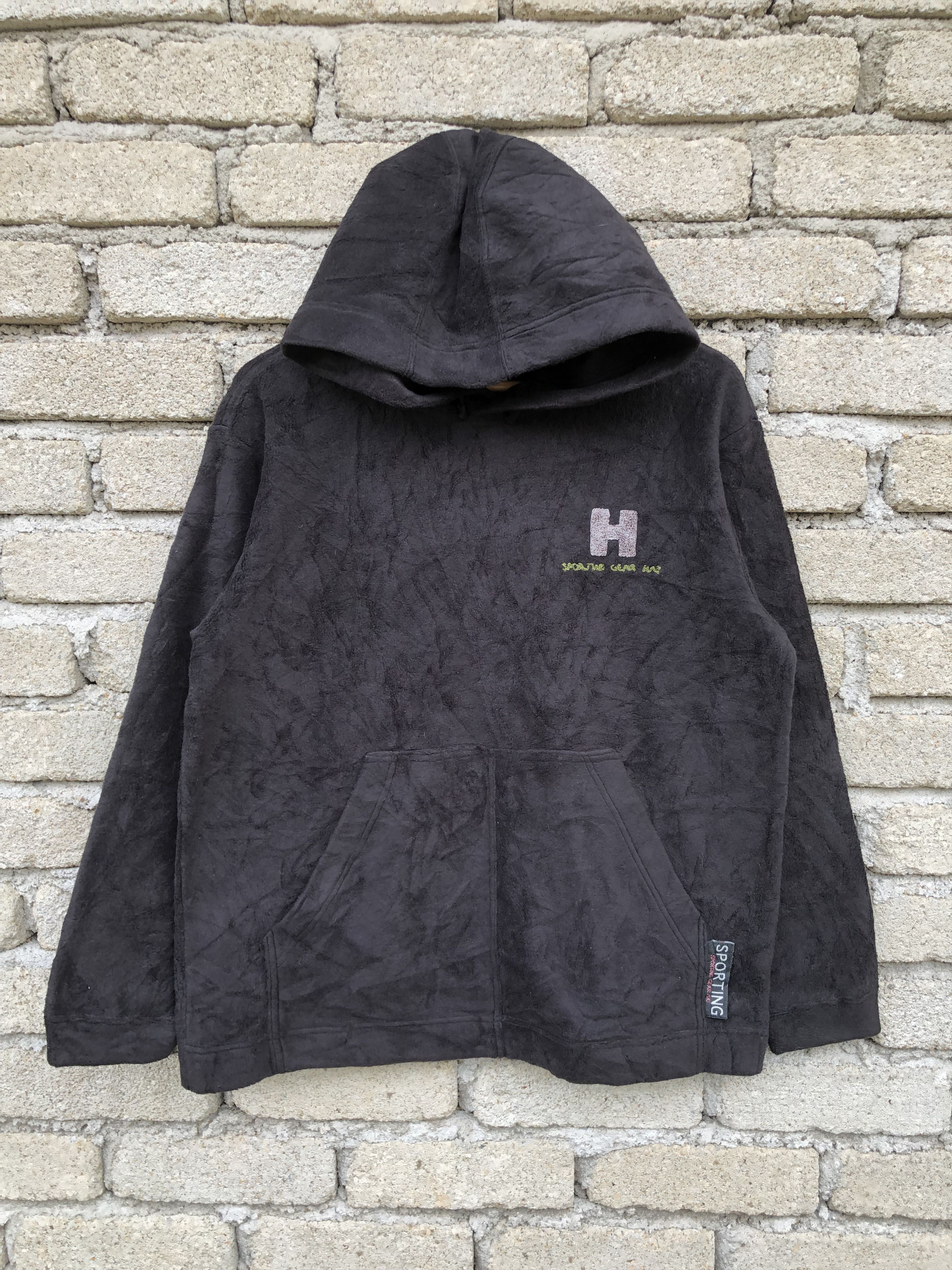 Issey Miyake Vintage Hai Sporting Gear Black Fleece Hoodie Size US L / EU 52-54 / 3 - 1 Thumbnail