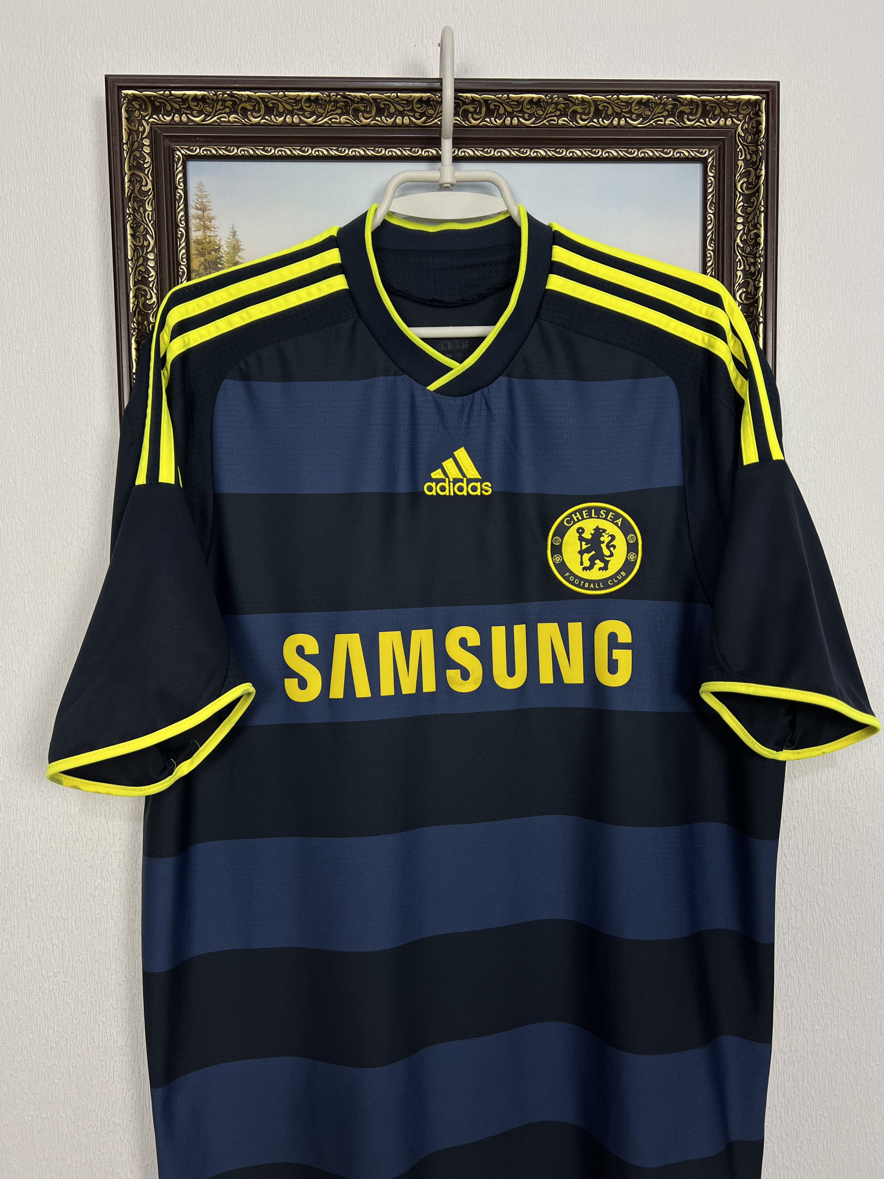 Adidas Chelsea Away football shirt 2009 Soccer Jersey Trikot Rare Size US L / EU 52-54 / 3 - 2 Thumbnail