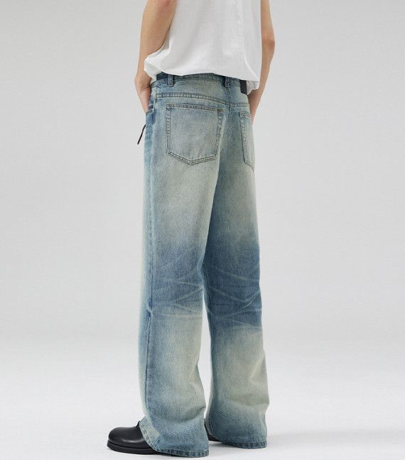 Vintage American high street wide-leg gradient baggy flared jeans Size US 32 / EU 48 - 5 Thumbnail