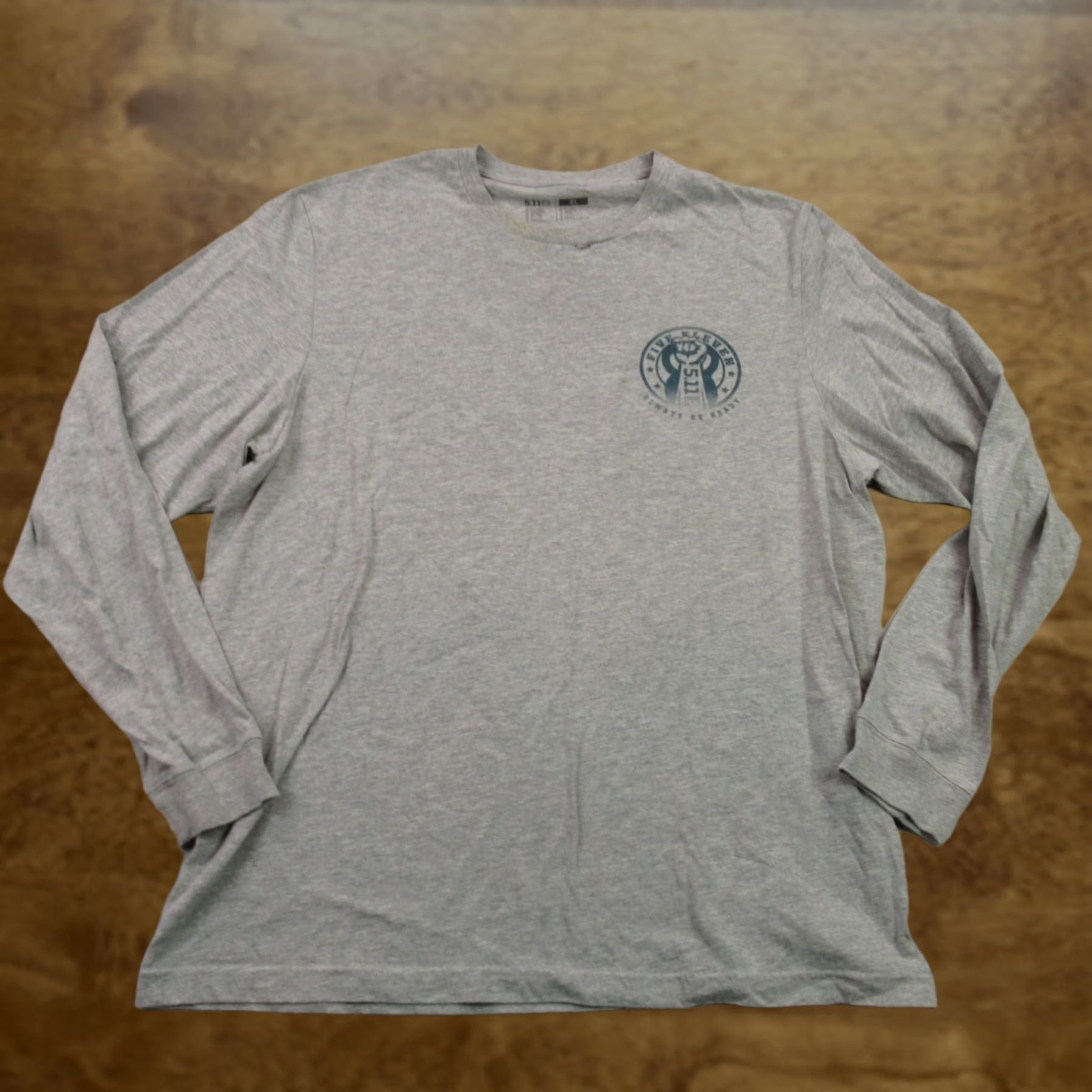 Vintage 5.11 Shirt Mens XL Long Sleeve Original Fit Work Gray Lightweight Logo Knit Crew Neck Casual Outdoor All Seasons Mens XL Size US XL / EU 56 / 4 - 1 Thumbnail
