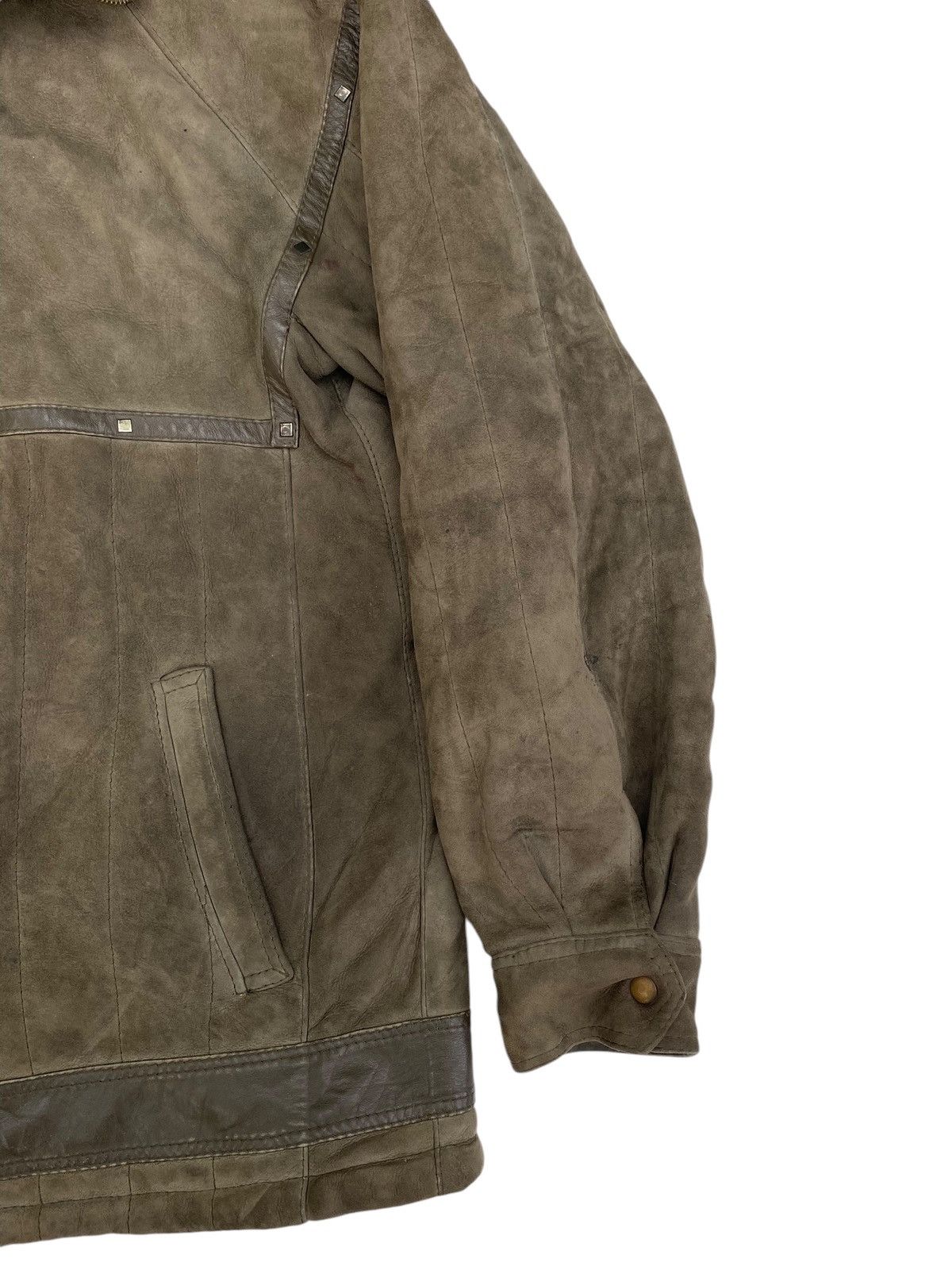 Japanese Brand Vtg Leather Jacket Sheepskin Size US L / EU 52-54 / 3 - 6 Thumbnail