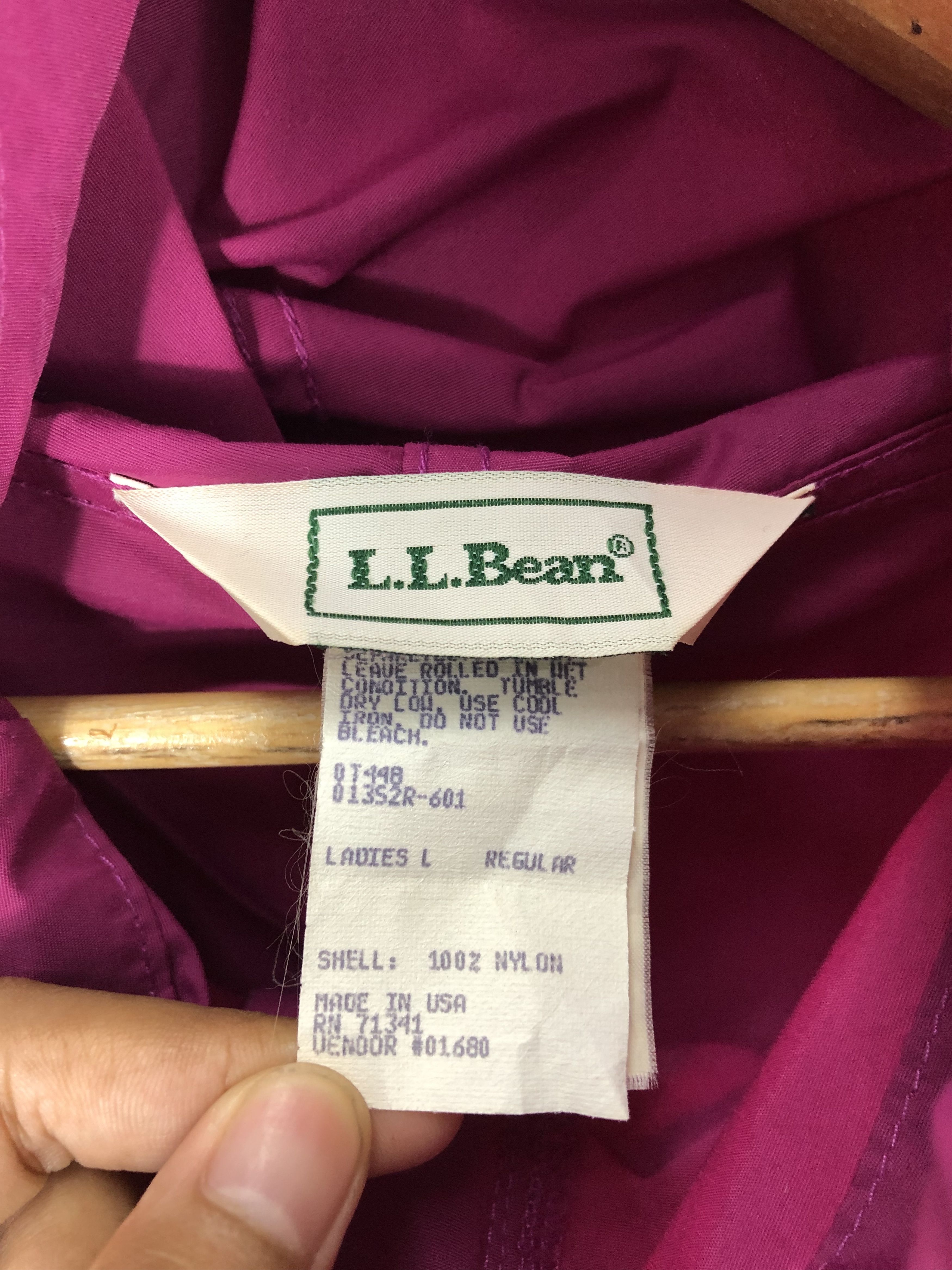 L.L. Bean Vintage 90s L.L Bean Hoodie Windbreaker Jacket J0461 Size US L / EU 52-54 / 3 - 5 Thumbnail