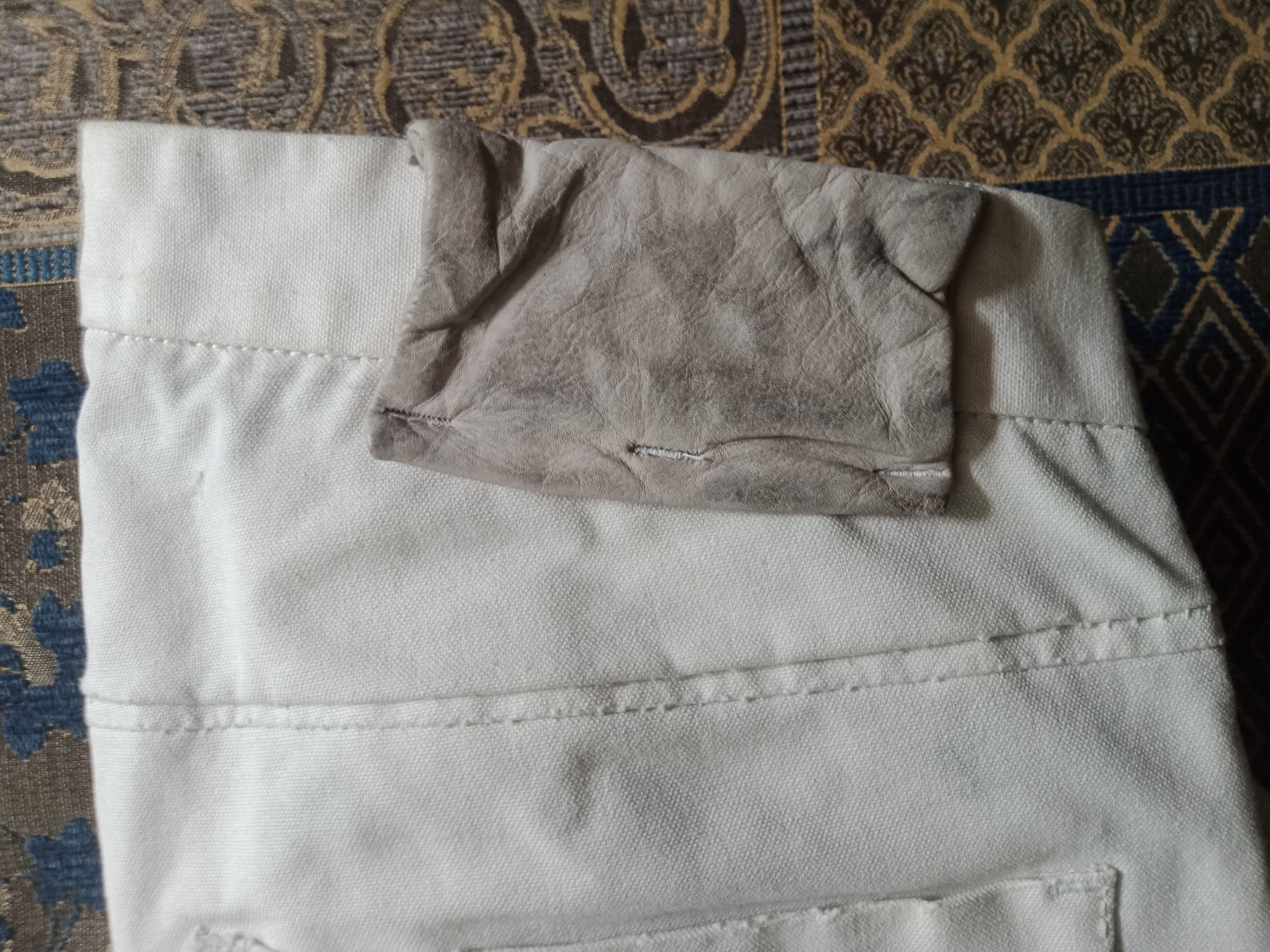 Layer-0 A rare white Layer-0 cotton canvas pants! Size US 34 / EU 50 - 3 Thumbnail