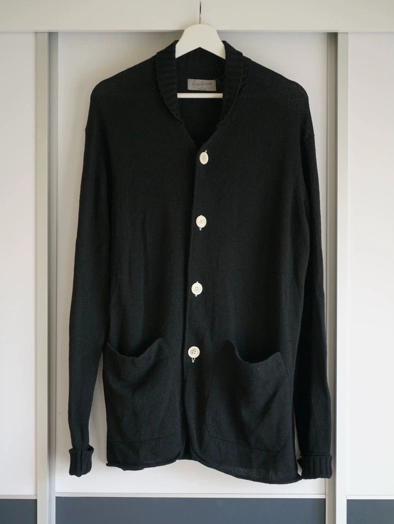 Yohji Yamamoto Yohji Yamamoto 12aw white button wool cardigan sweater 2506 Size US L / EU 52-54 / 3 - 1 Thumbnail