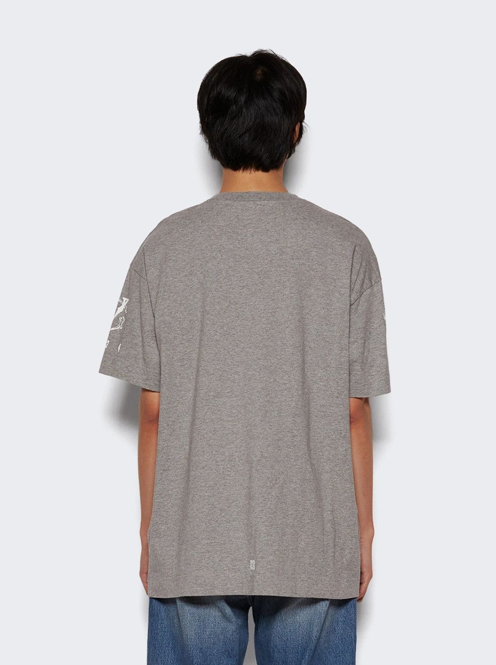 Givenchy o1mle0326 Graphic Crest Tee Shirt in Gray Size US XXL / EU 58 / 5 - 5 Thumbnail