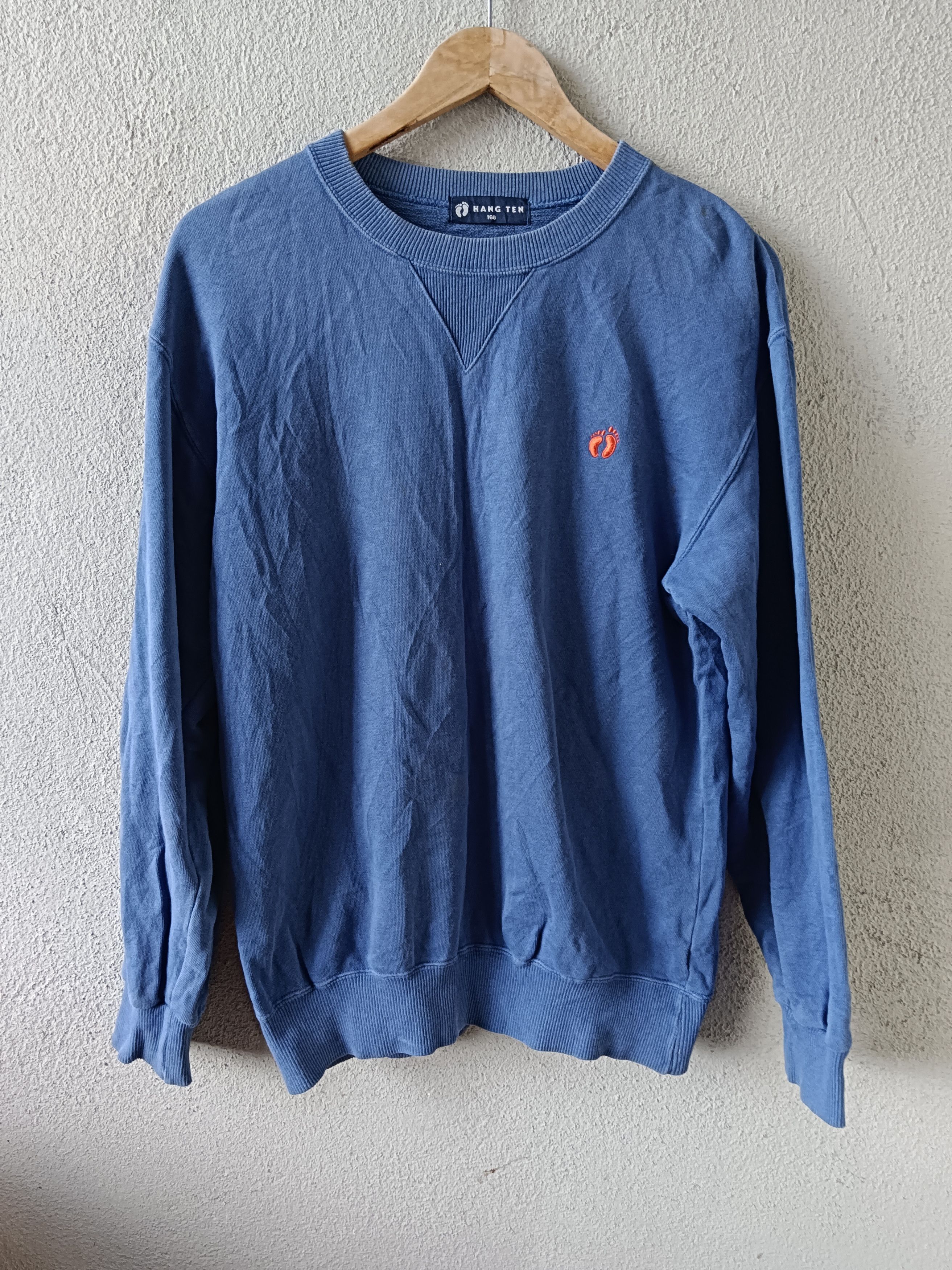Hang Ten × Vintage Vtg HANG TEN Sweatshirt Big Logo Back Size 160 Size US M / EU 48-50 / 2 - 6 Thumbnail