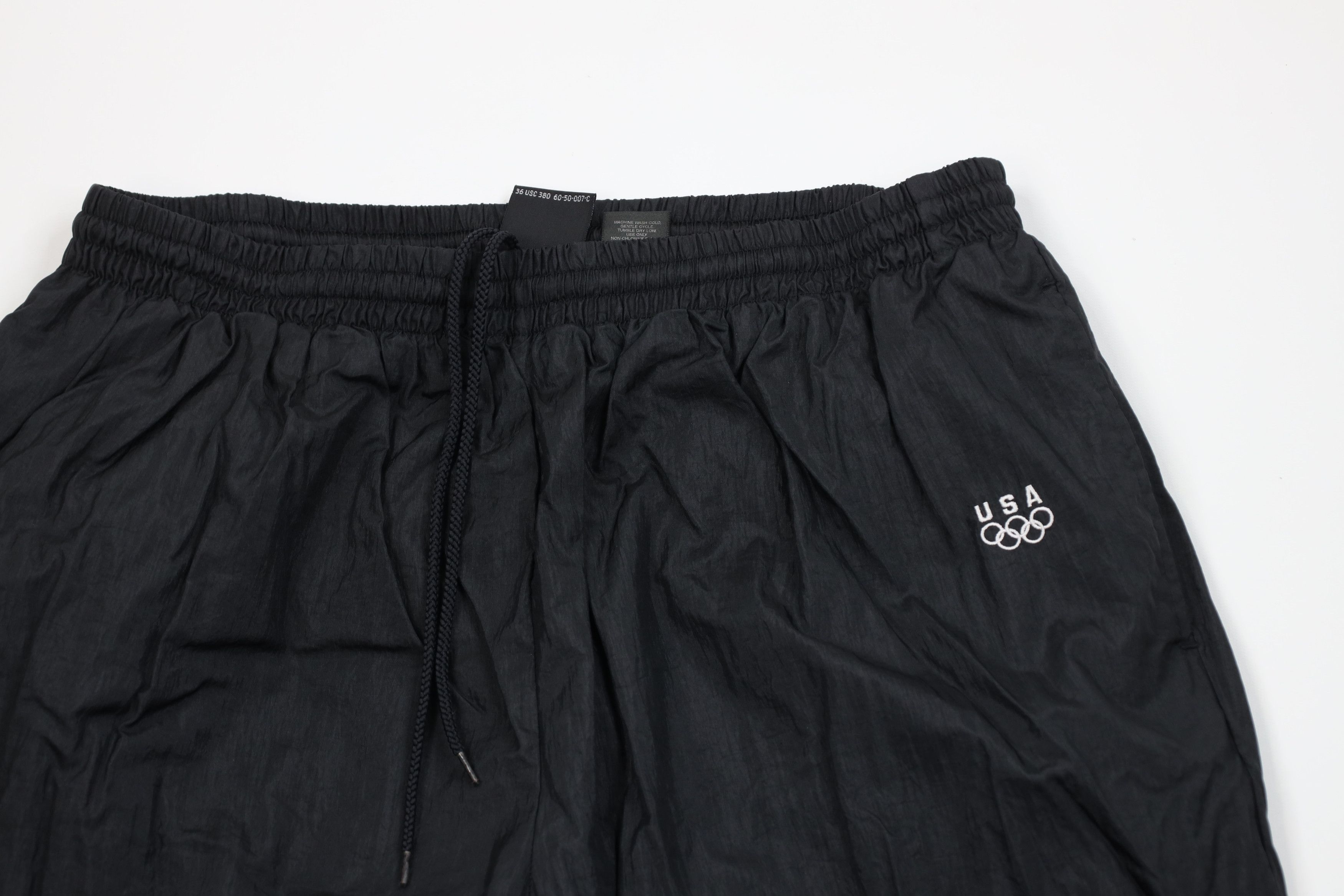 Vintage Vintage 90s USA Olympics Windbreaker Joggers Pants Black Size US 38 / EU 54 - 2 Thumbnail