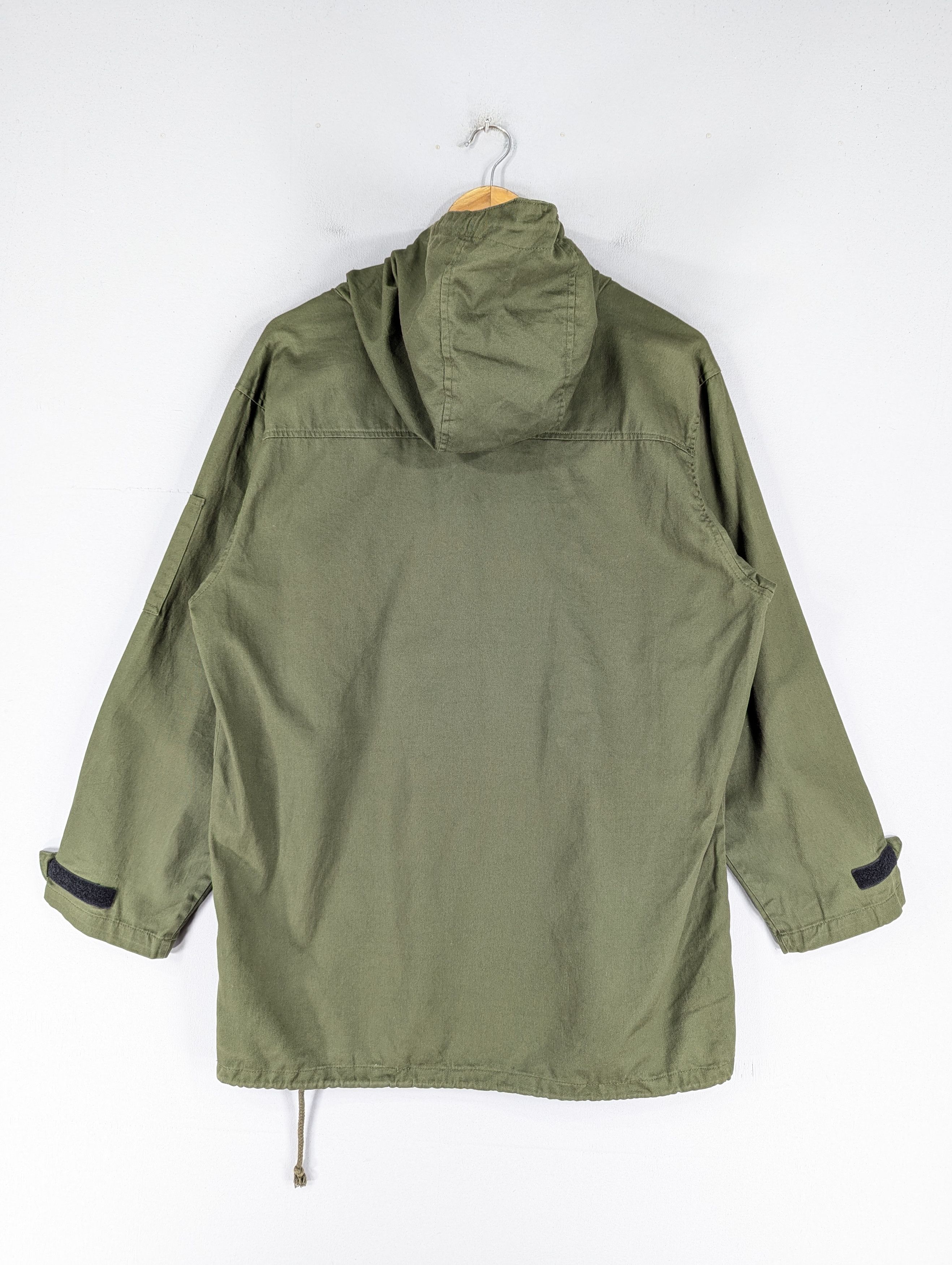 Japanese Brand Fieldcore Green Army Anorak Halfzipper Hoodie Jacket Size US L / EU 52-54 / 3 - 18 Thumbnail