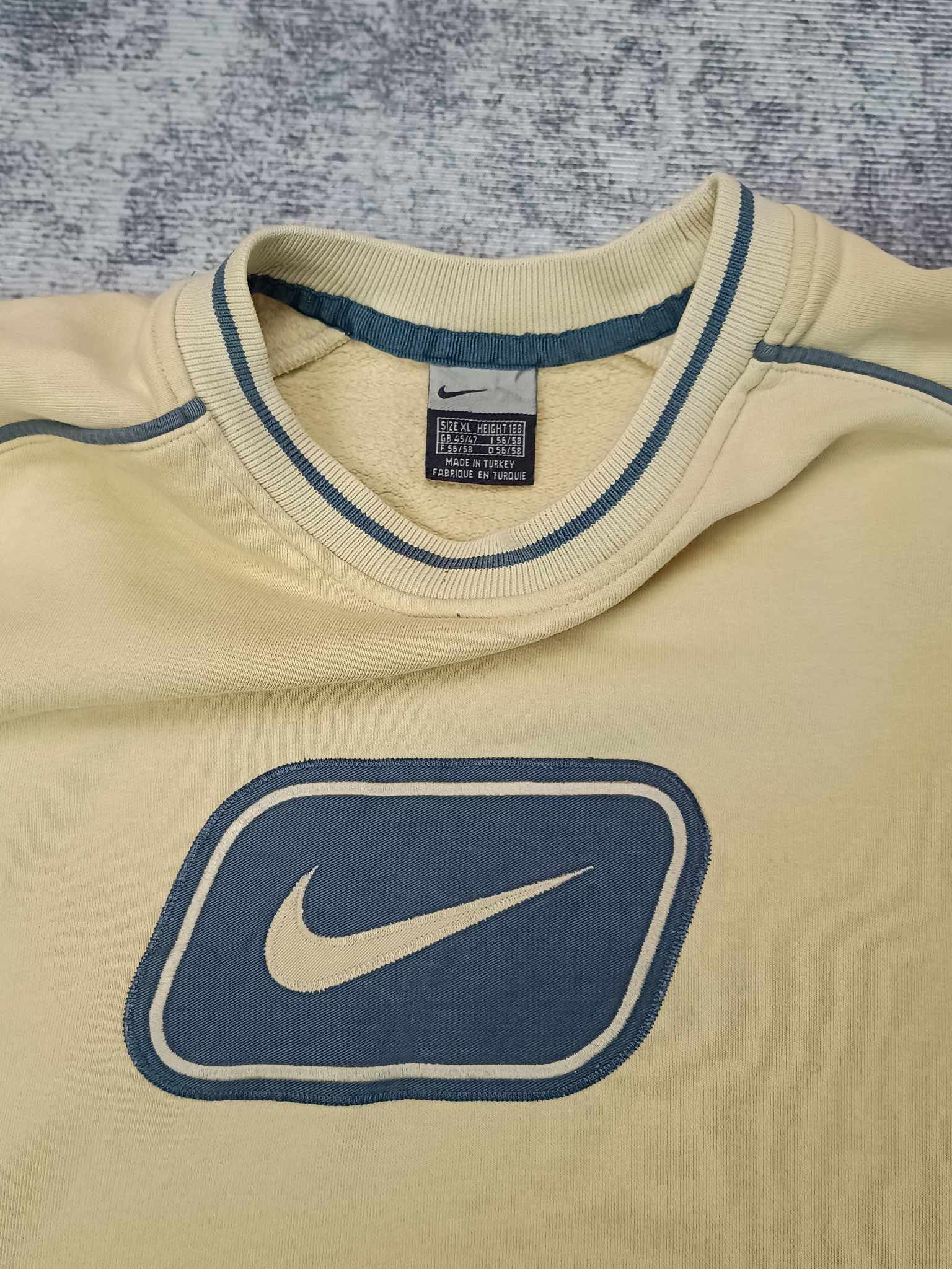 Nike × Vintage nike sweatshirt Vintage 90s 00s Rare Big Swoosh embroidered Size US XL / EU 56 / 4 - 2 Thumbnail