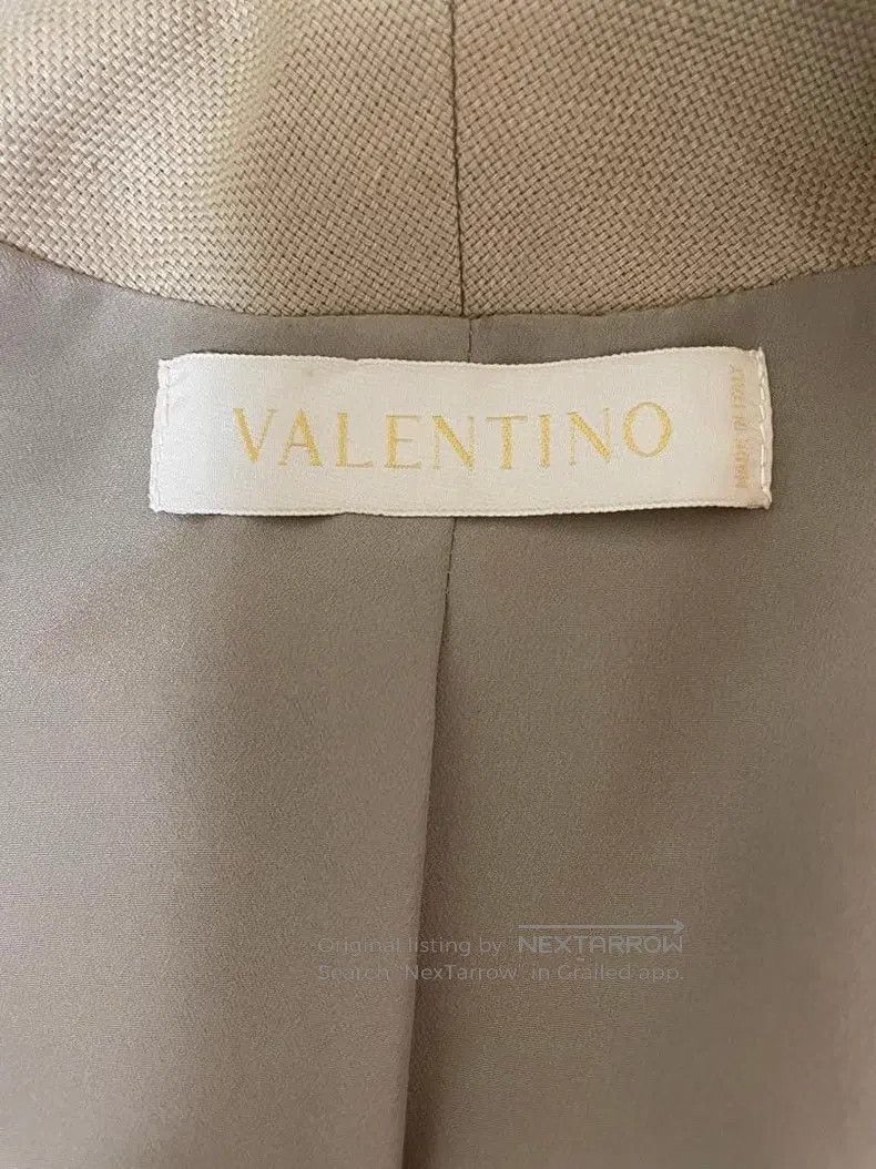 Valentino Valentino Heavy fritillaria nail bead linen coat Size S / US 4 / IT 40 - 8 Thumbnail