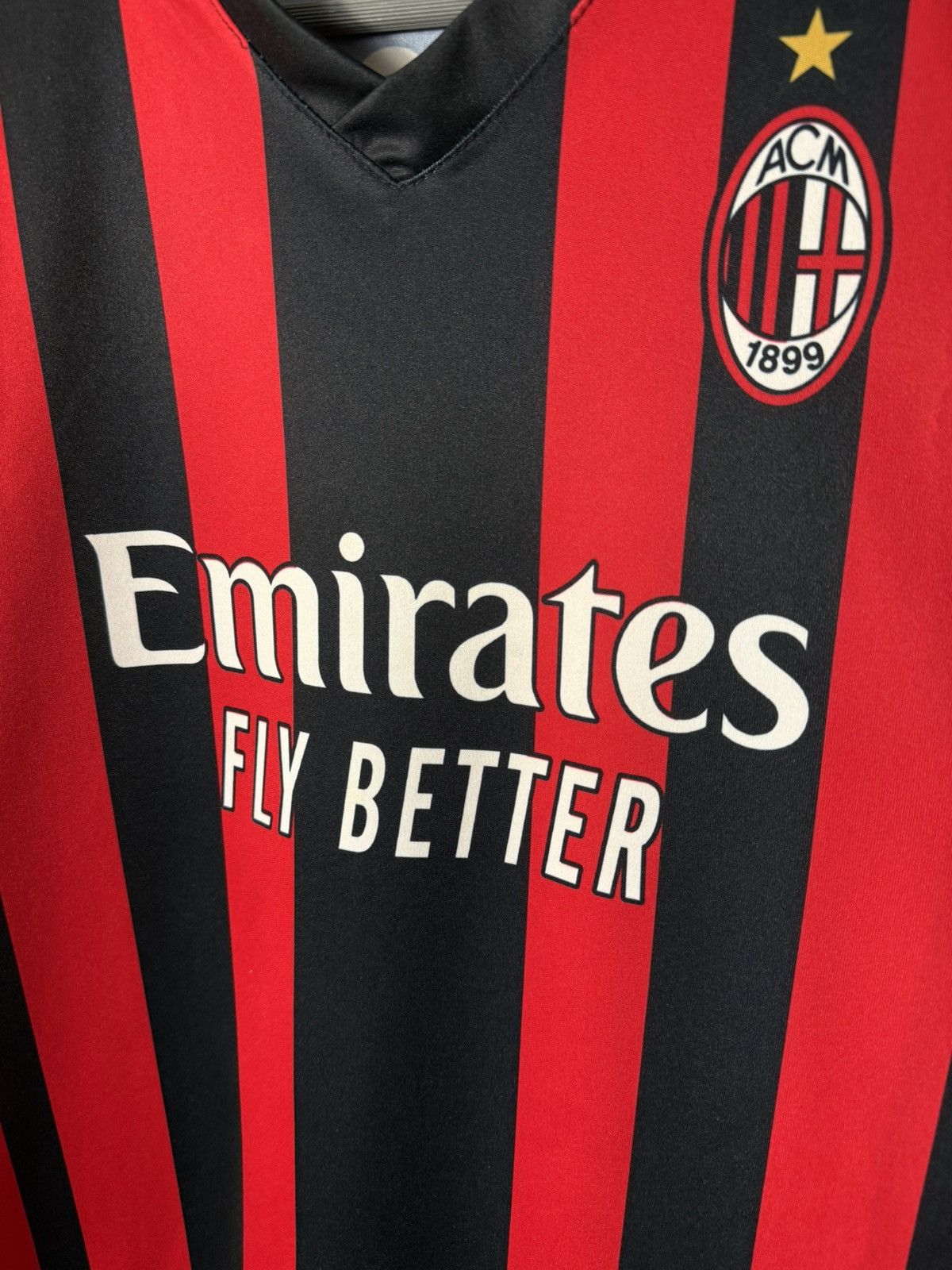Umbro AC Milan Giroud #9 Jersey 2022 Soccer Shirt Black Football Size US L / EU 52-54 / 3 - 7 Thumbnail