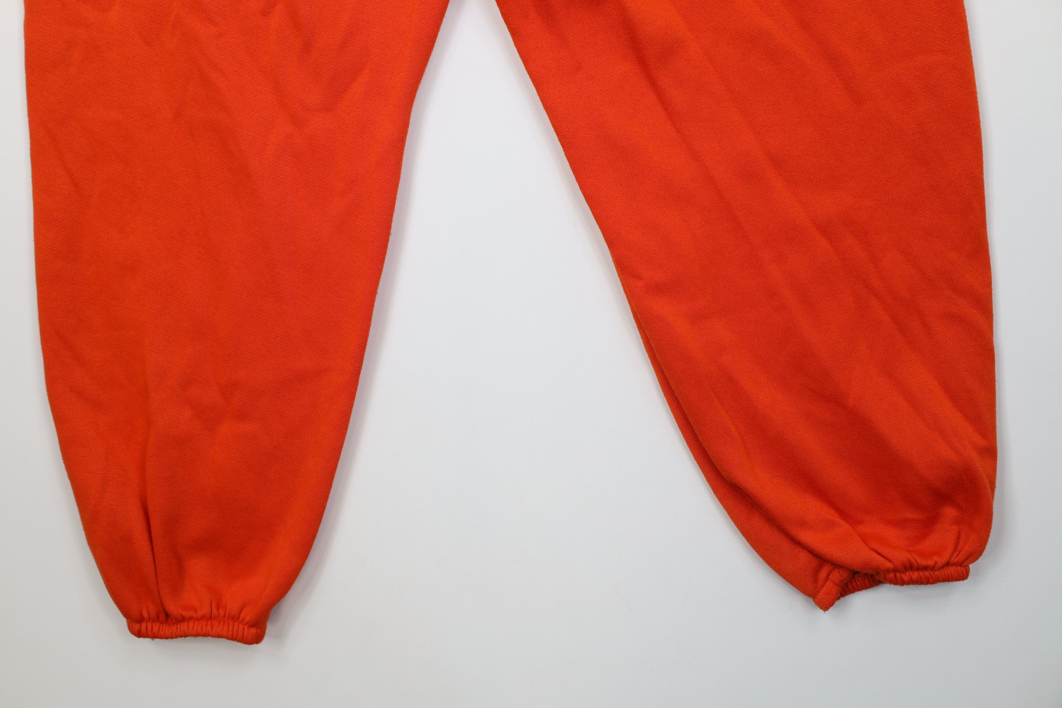 Vintage Vintage 90s Streetwear Cuffed Sweatpants Joggers Orange USA Size 28" / US 6 / IT 42 - 13 Thumbnail