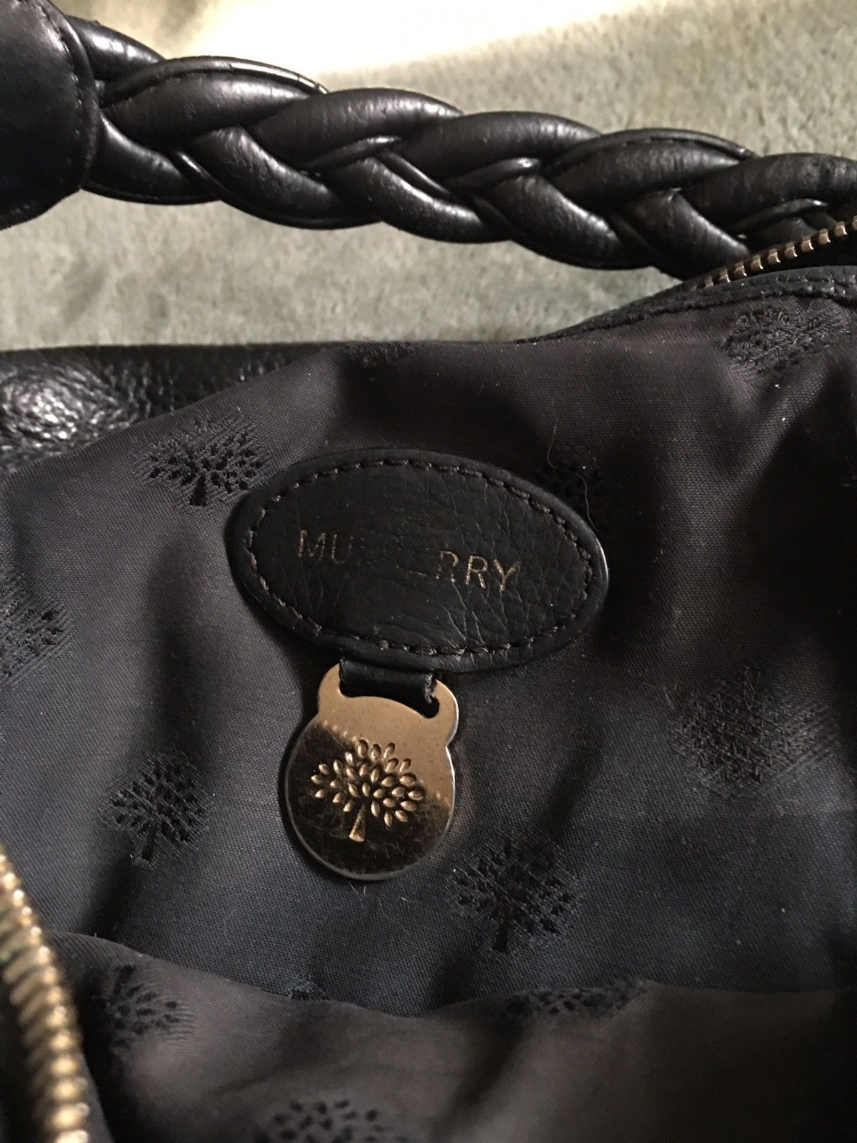 Mulberry Mulberry Daria Black Leather Shoulder Hobo Bag Size ONE SIZE - 12 Thumbnail