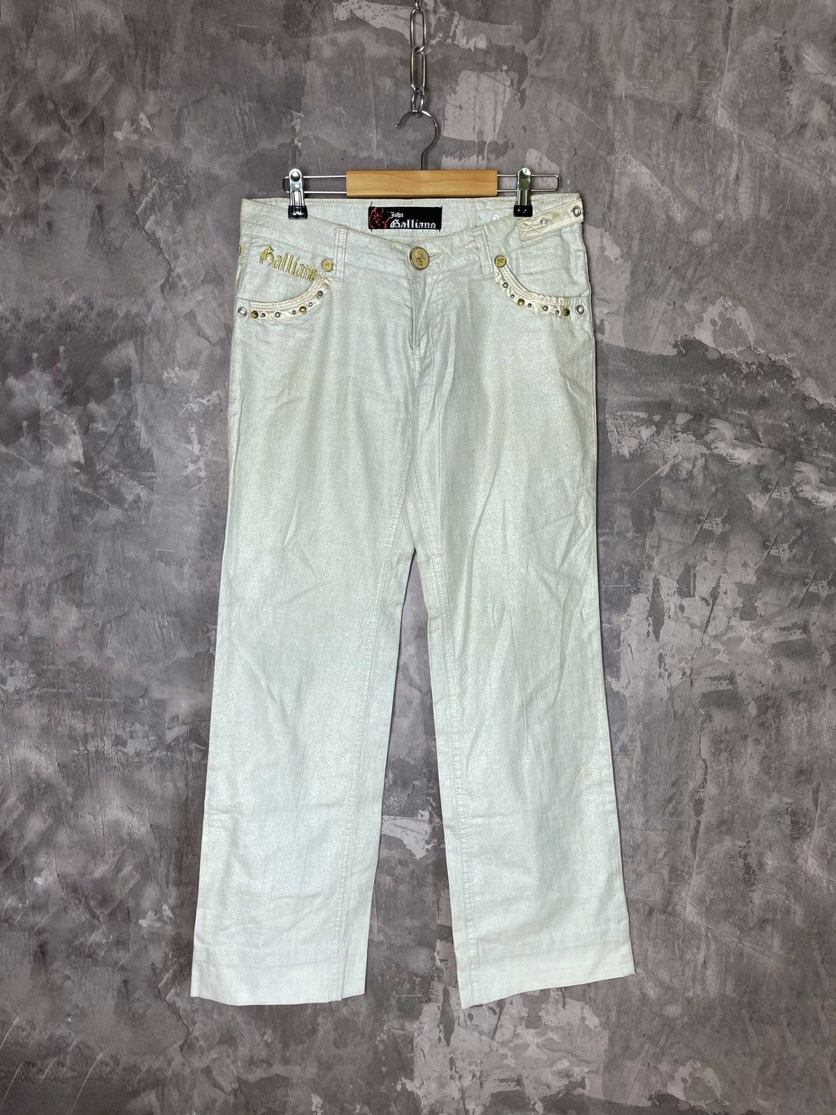 John Galliano × Vintage John Galliano Vintage Streetwear Pants Size 30" / US 8 / IT 44 - 1 Thumbnail