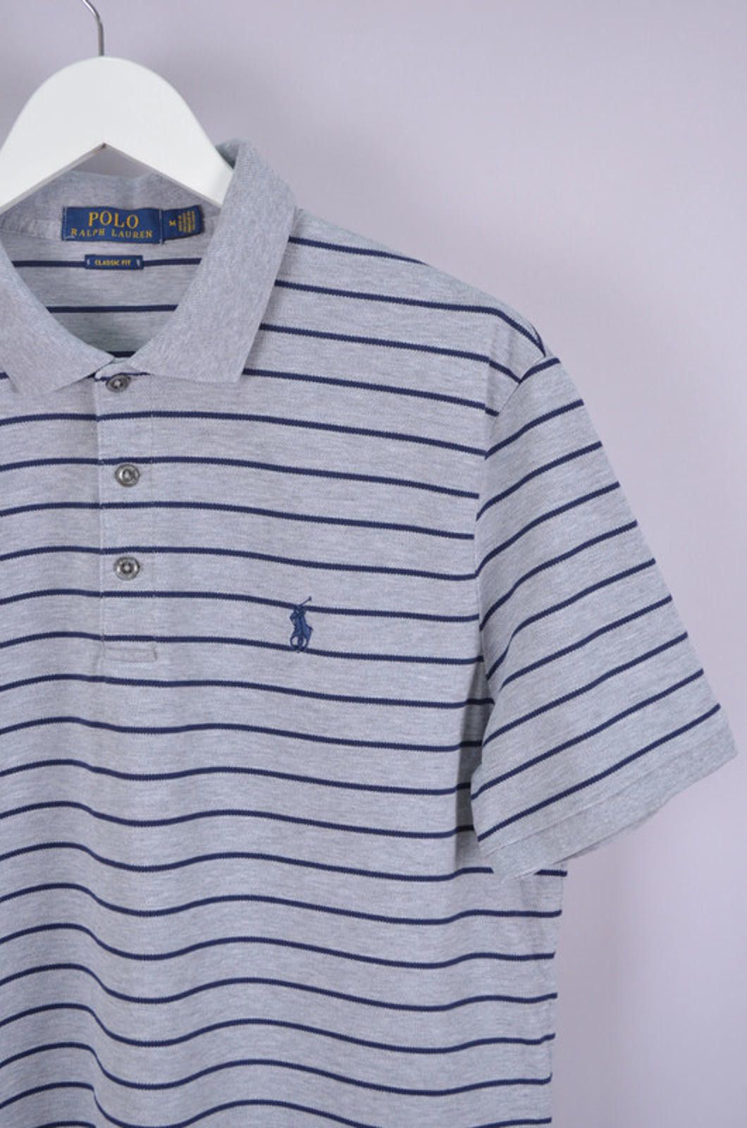 Polo Ralph Lauren Mens Polo Ralph Lauren Grey Polo Shirt Size M Classic Fit Size US M / EU 48-50 / 2 - 4 Thumbnail