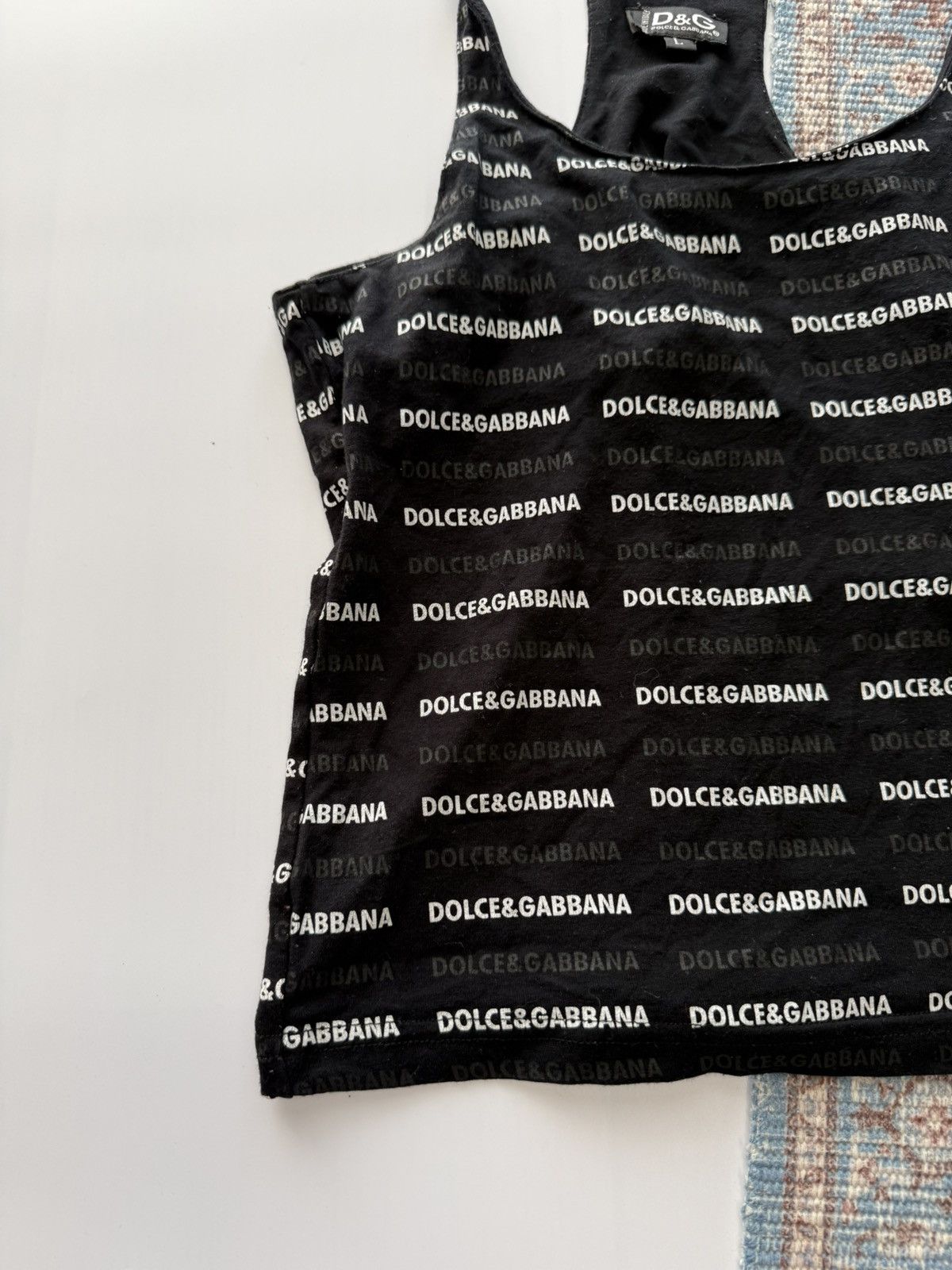 Dolce & Gabbana Vintage Dolce & Gabbana Monogram Tank Top Size L / US 10 / IT 46 - 2 Thumbnail