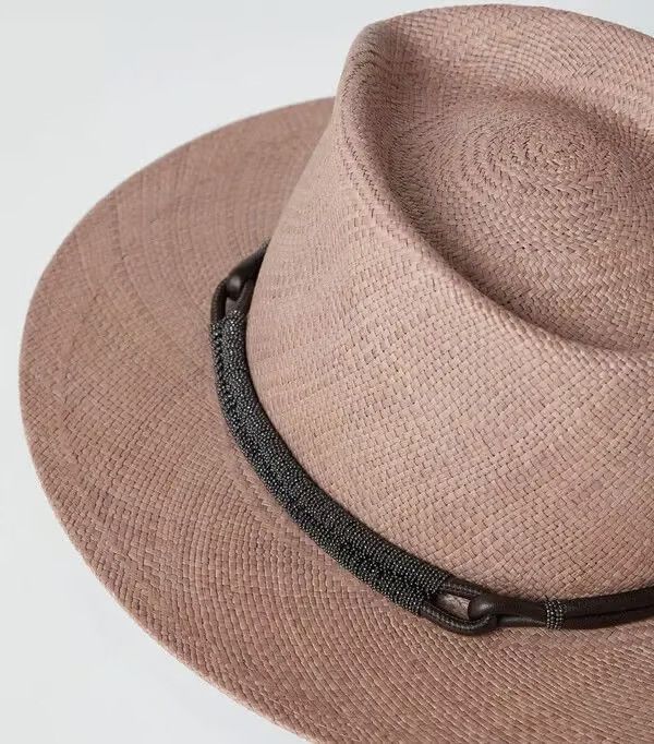 Brunello Cucinelli o1la1rc1a0425 Size: OS/Lady Cap in Brown Size ONE SIZE - 3 Thumbnail