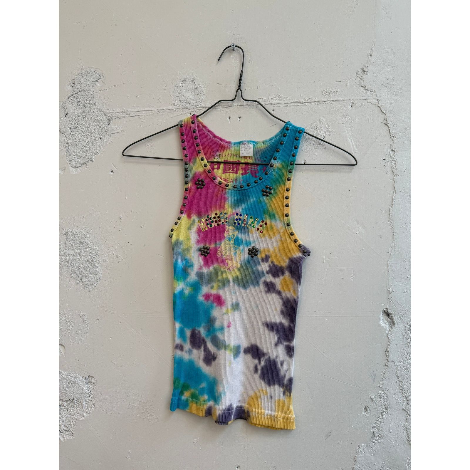 The Great China Wall Great China Wall x Hot Mess Tie Dye Studded Tank Top Size M / US 6-8 / IT 42-44 - 1 Thumbnail