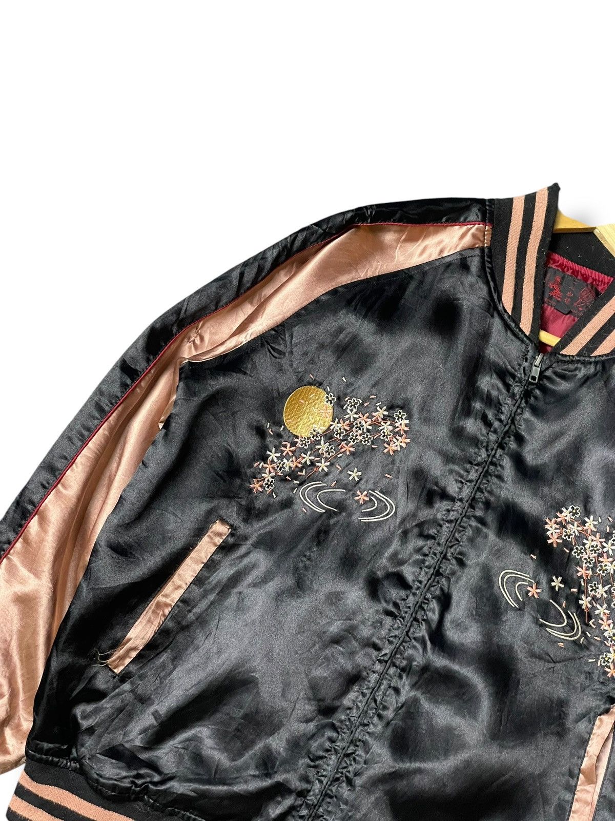 Japanese Brand × Vintage Vintage Japanese Sakura Embroidered Sukajan (105) Size US L / EU 52-54 / 3 - 2 Thumbnail