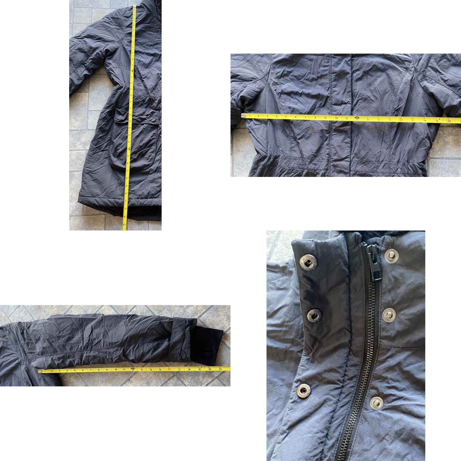 Athleta ATHLETA District Parka Jacket Women’s M Black Jacket Parka Size M / US 6-8 / IT 42-44 - 8 Thumbnail